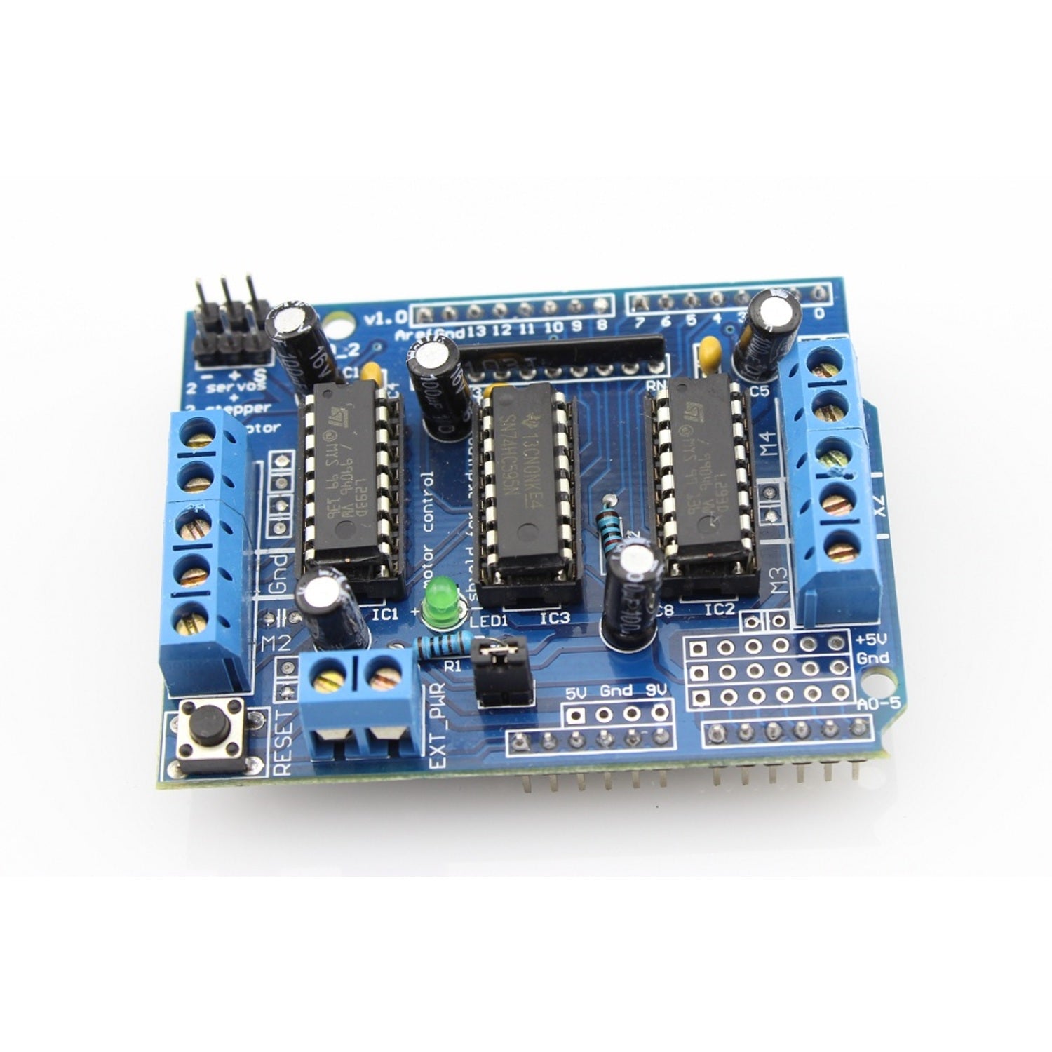 High - Performance Four - Channel Motor Shield Compatible with Arduino