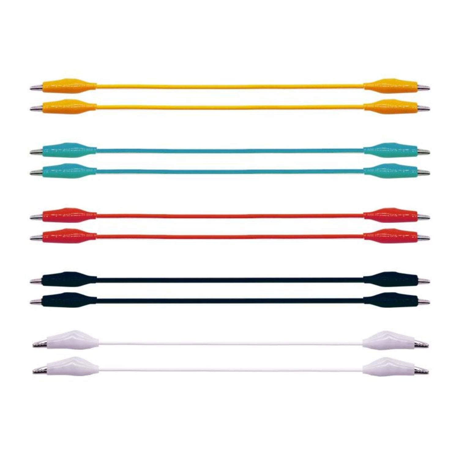 10-piece Set of 35cm DIY Alligator Clips Connection Cables for BBC micro:bit