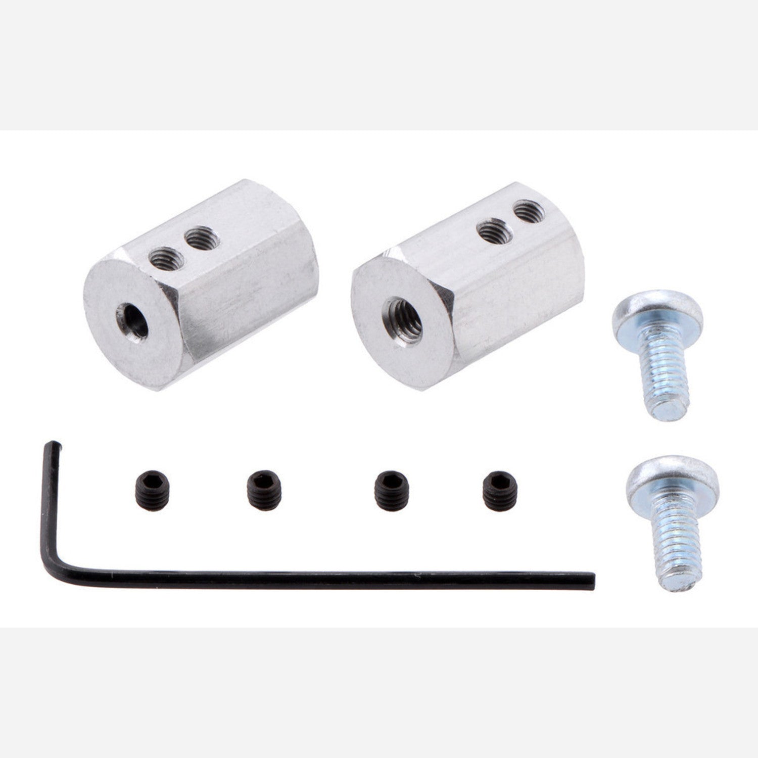 2-Pack of 12mm Hexagonal Wheel Adapters Specifically Designed for 3mm Shafts in Hobby RC Applications