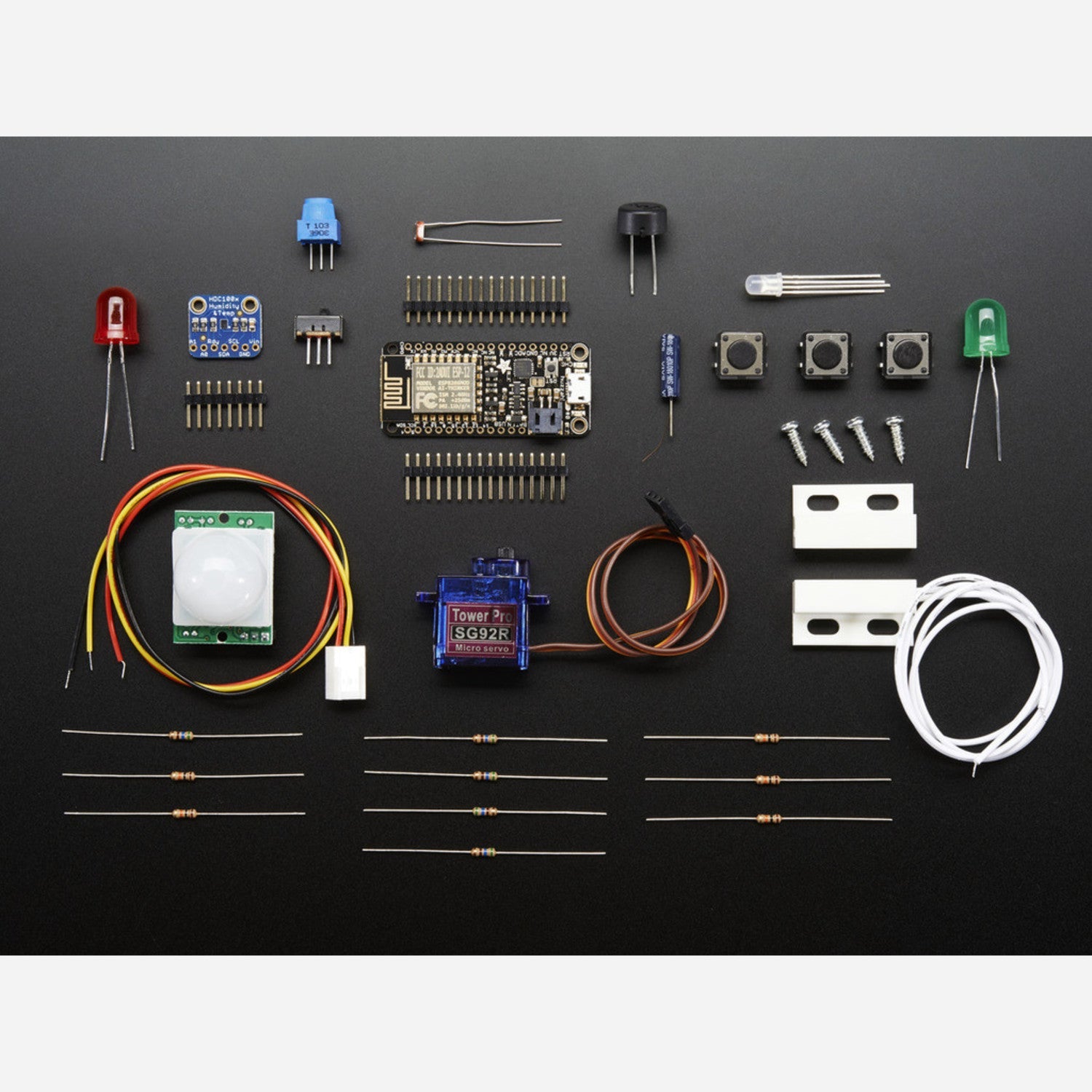 Adafruit Internet of Things (IoT) Starter Kit with Feather ESP8266 WiFi - A Comprehensive Huzzah! Solution for IoT Enthusiasts