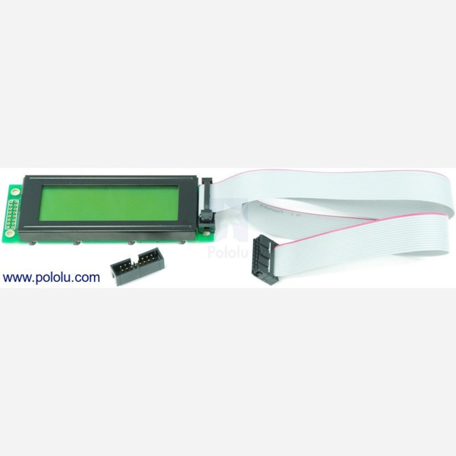 20 - Length 16 - Conductor Flat Ribbon Cable with Insulation Displacement Connectors (IDC) for Electronics Applications