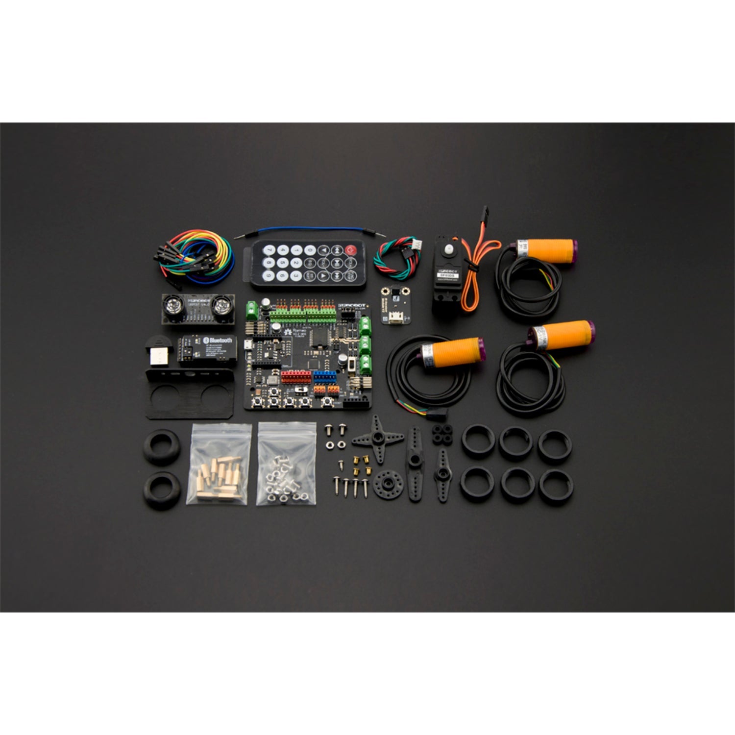 DIY Android-Compatible Remote Control Robot Building Kit for Hobbyists and Enthusiasts
