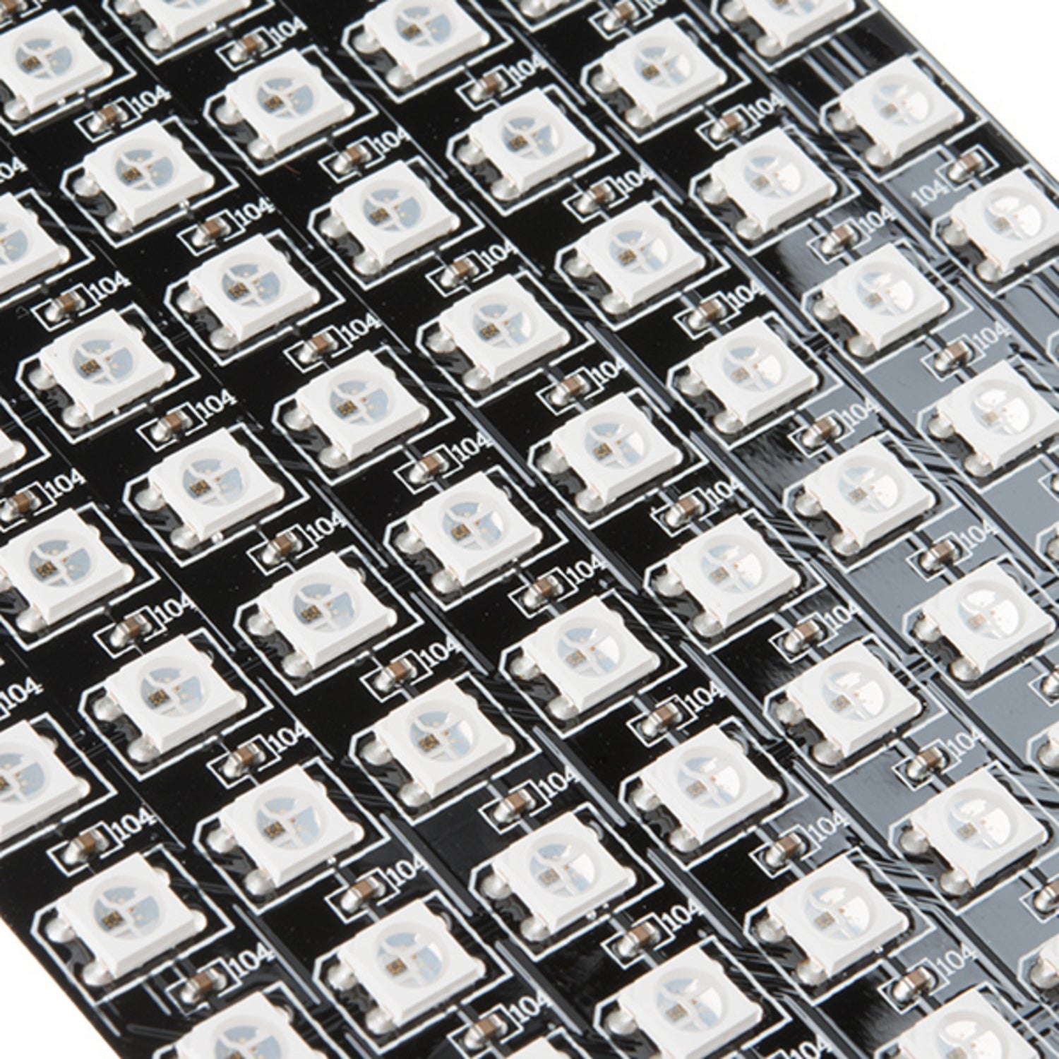 Large and Flexible WS2812B LED Matrix with 8x32 Pixels for Diverse Lighting Projects