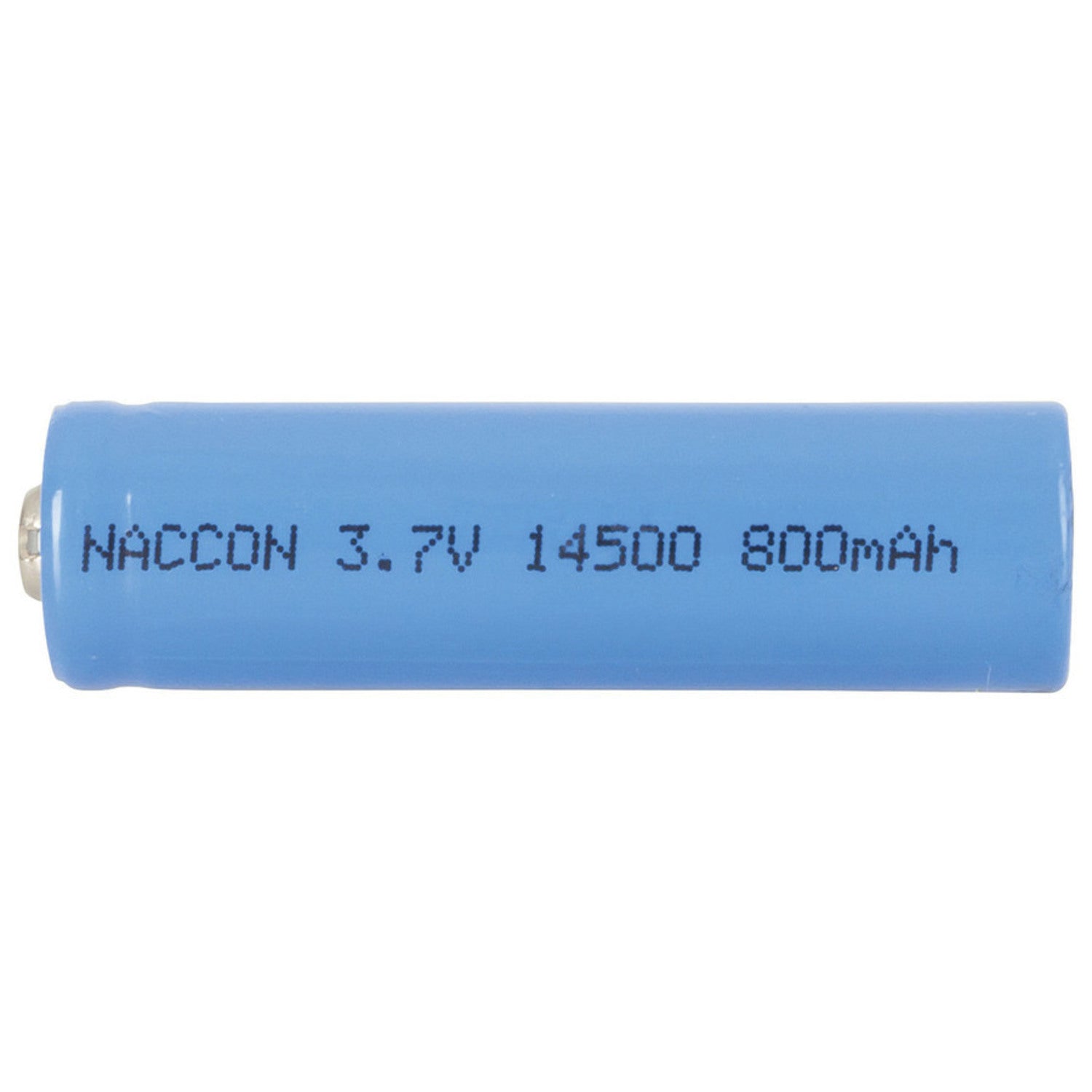 800mAh 3.7V Rechargeable 14500 Lithium-Ion Battery with Nipple for LED Torches
