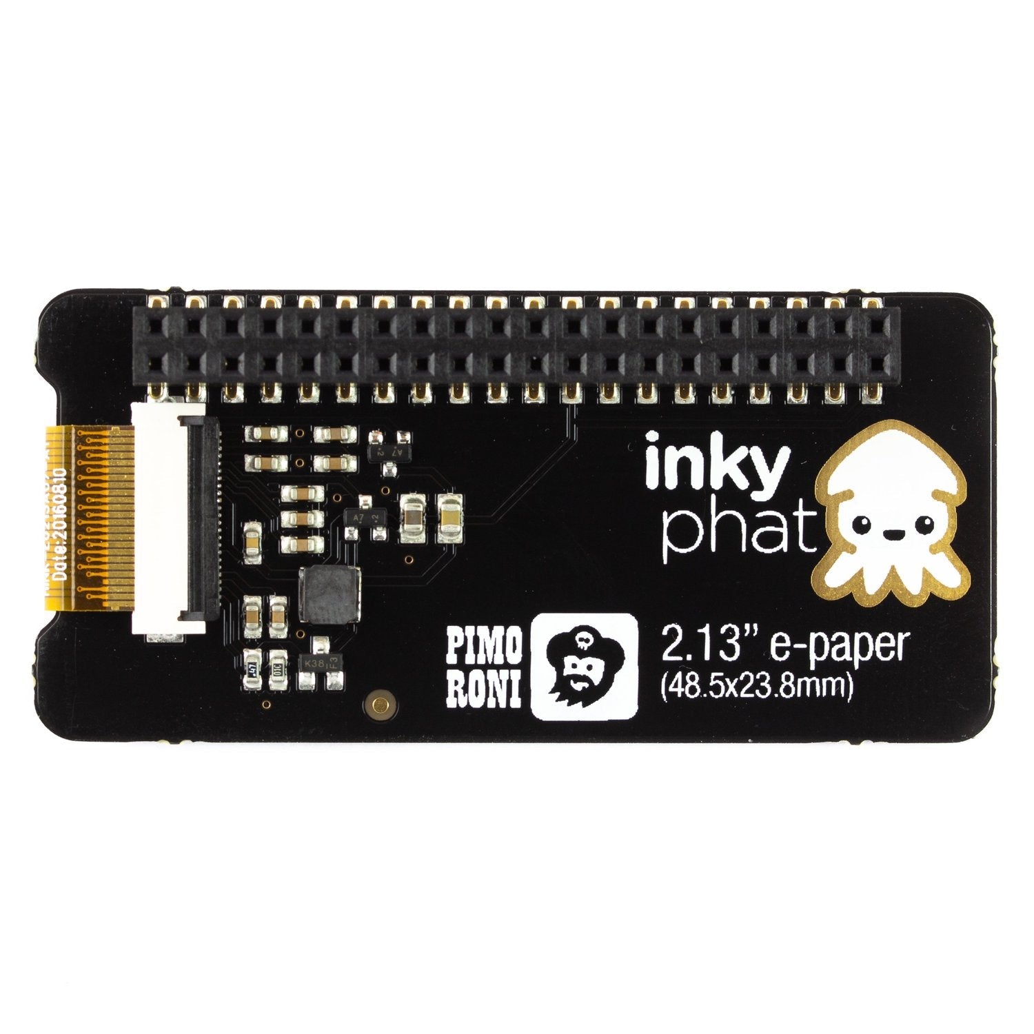 Inky pHAT - Low - Energy ePaper Display in Yellow/Black/White Colour Scheme