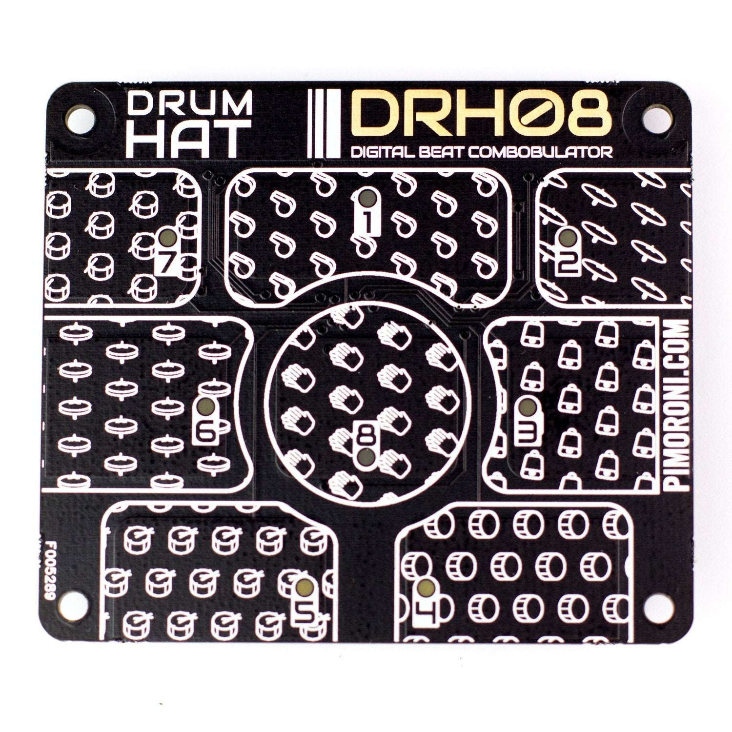 Advanced Capacitive Touch Drum HAT for Raspberry Pi