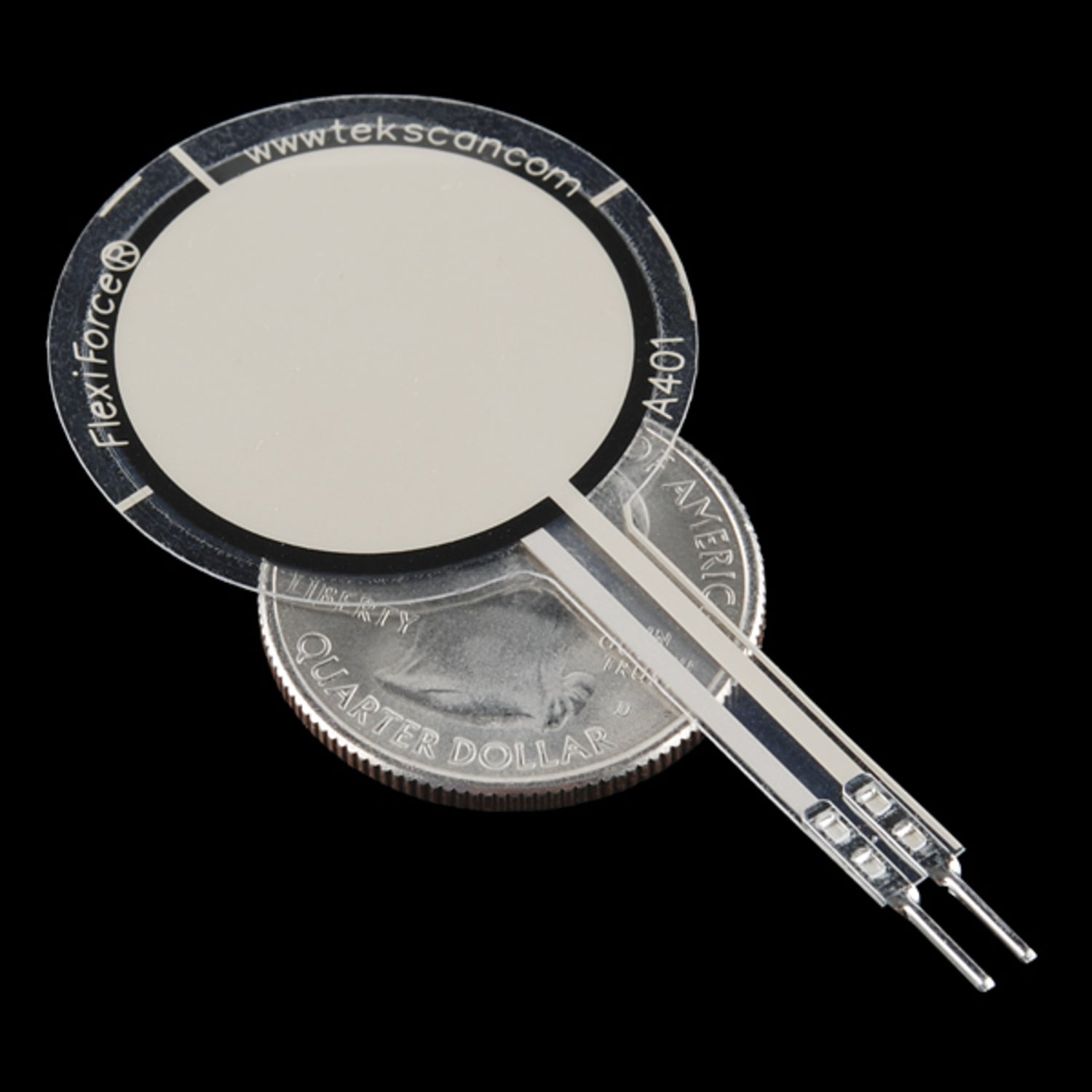 Tekscan FlexiForce Piezoresistive Pressure Sensor for 0 - 25lbs Pressure Measurement (Single Sensing Area)