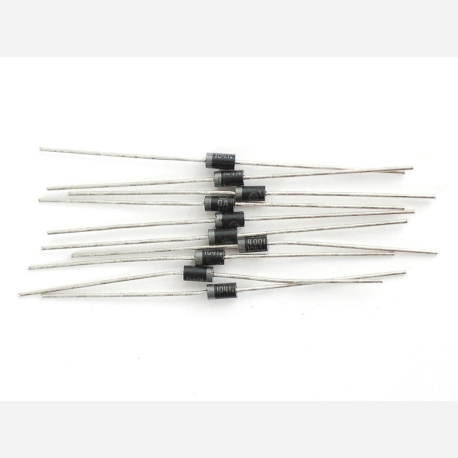 10-Piece Pack of 1N4001 Power Blocking Diodes for Electronic Circuits