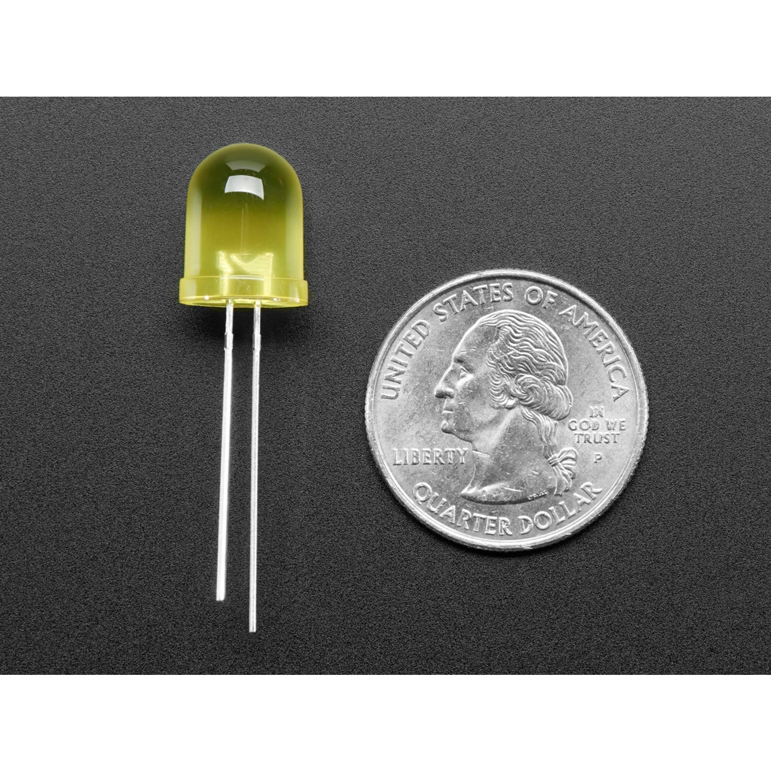 25-Pack 10mm Bright Diffused Yellow LEDs for Daytime Visibility