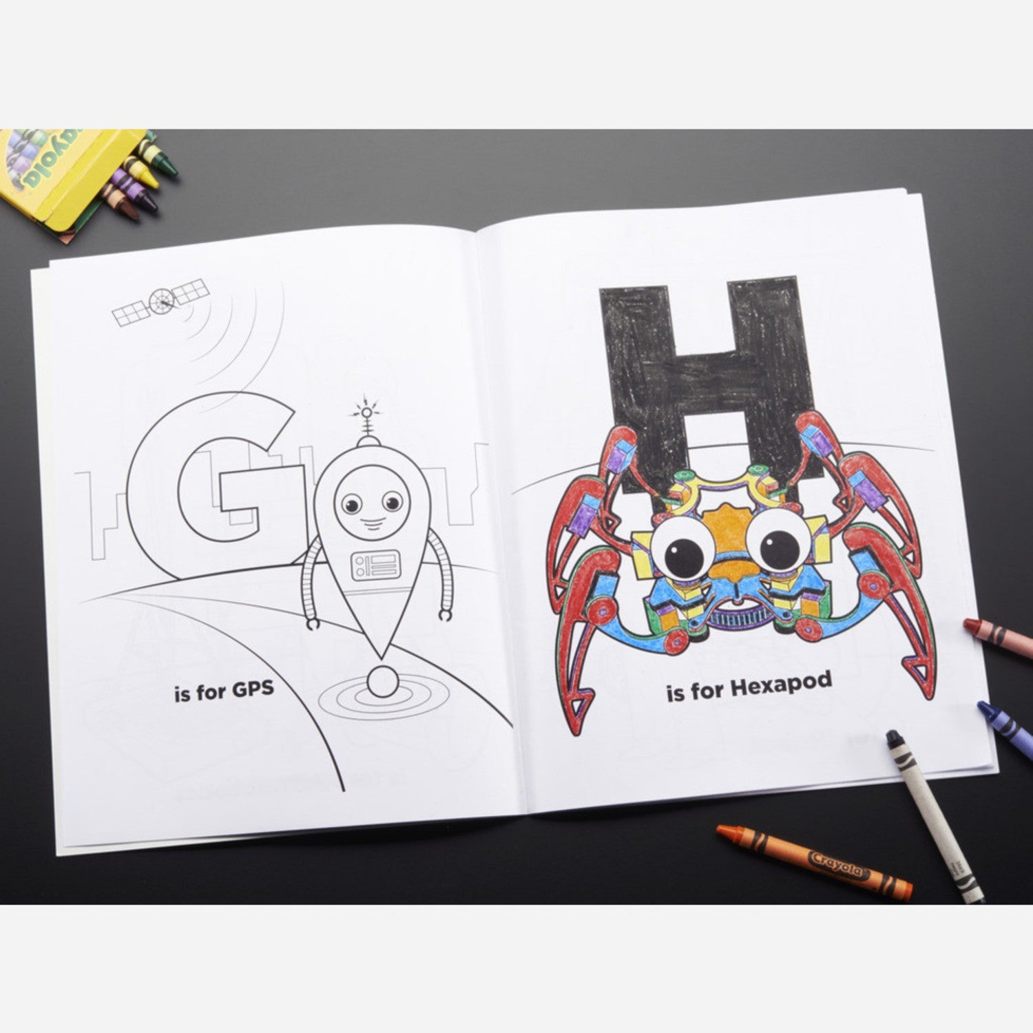 Ladyada's Coloring Book: R Stands for Robots - A Fun and Educational Coloring Adventure