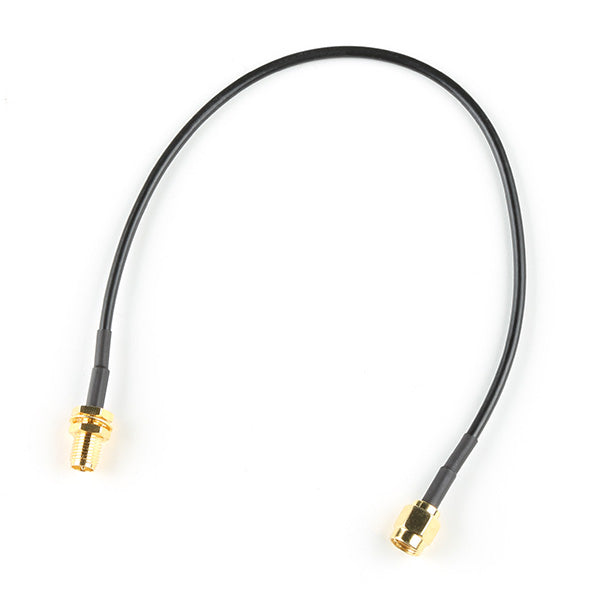 25cm RG174 RP-SMA Male to Female Interface Cable for RF Devices