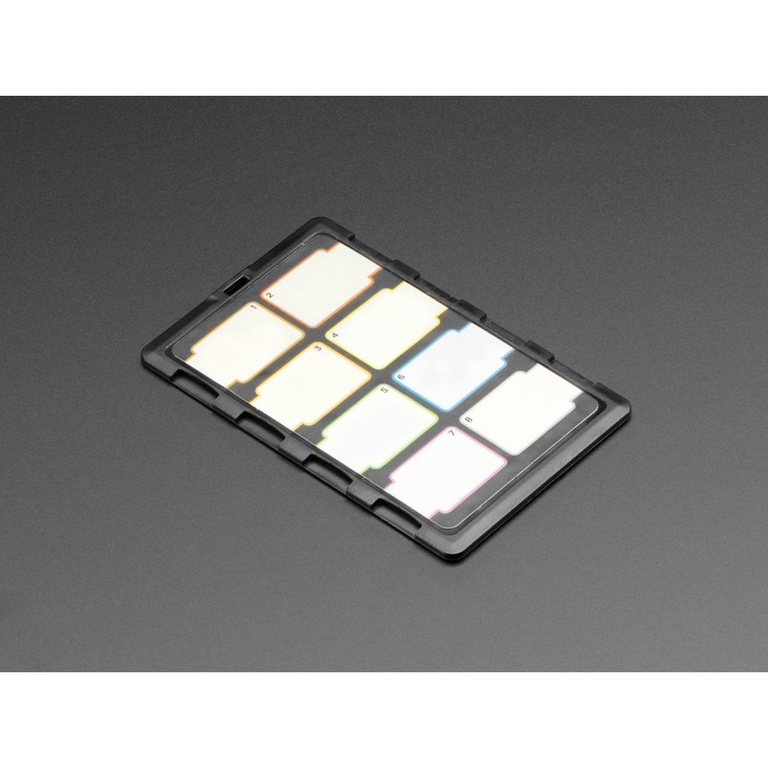 DiMeCard Super-Slim 8-Piece microSD Storage Card Holder