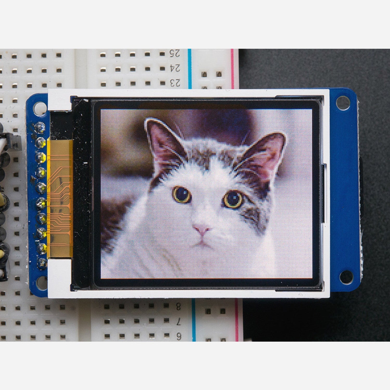 1.8-Inch Color TFT LCD Display with MicroSD Card Breakout and ST7735R Driver