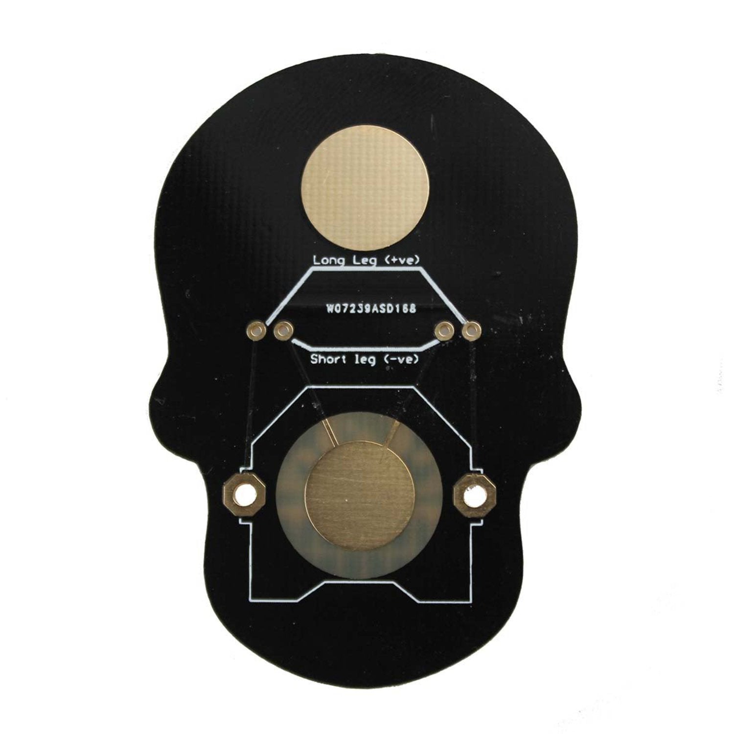 Black Day of the Geek Soldering Badge Kit with Colorful LED Options