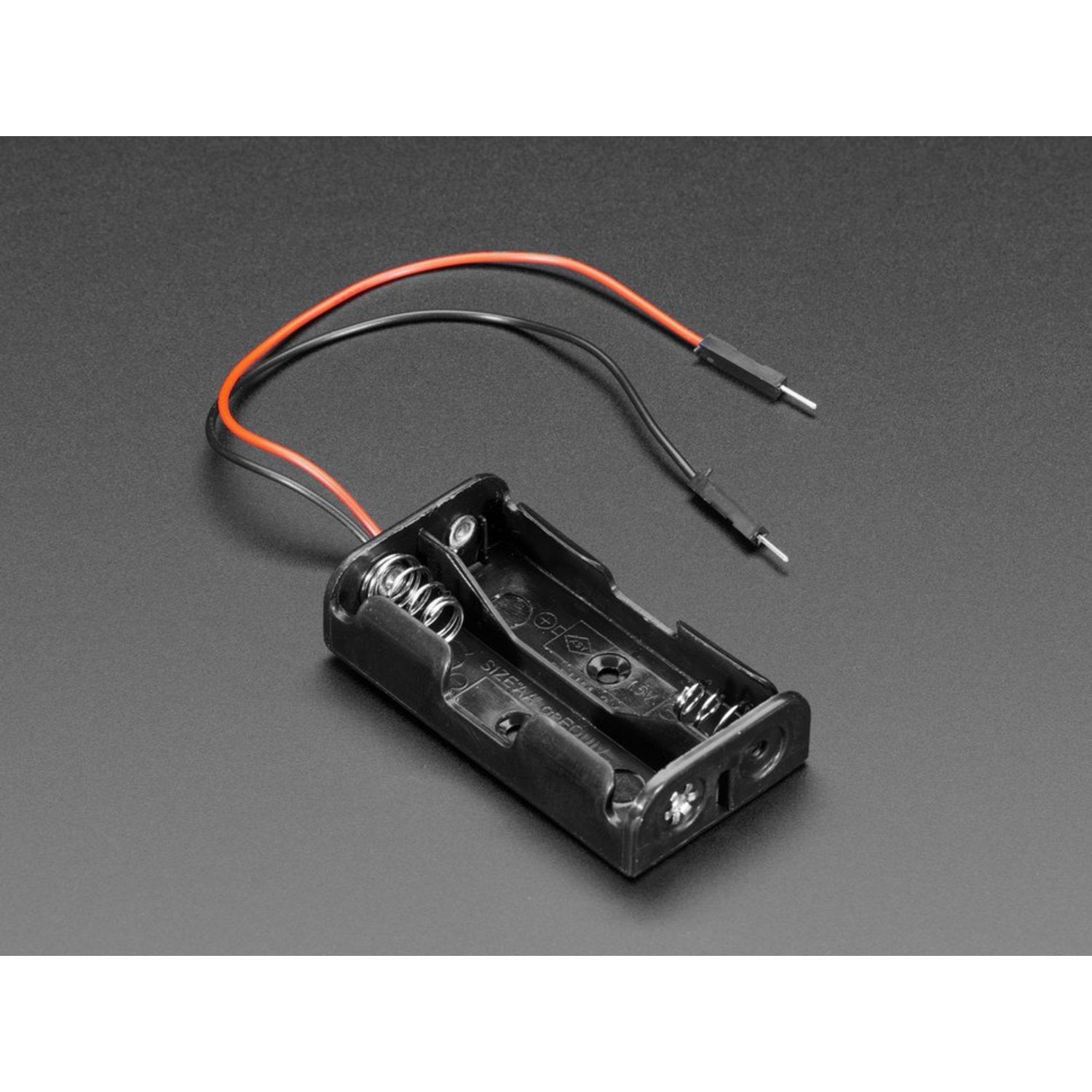 Premium 2 x AA Battery Holder with Jumper Header Wires for Easy Breadboard Use
