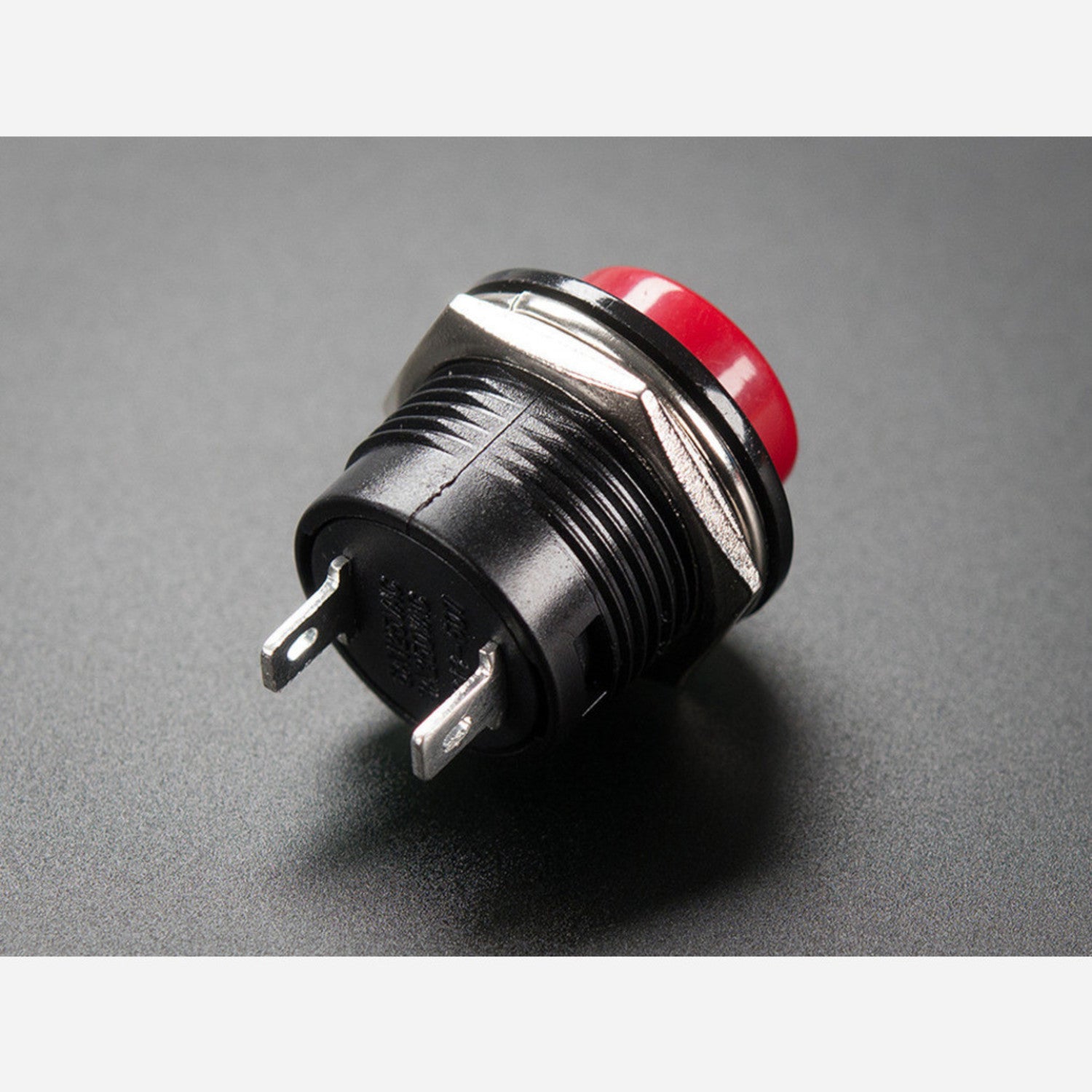 16mm Burgundy Panel Mount Momentary Push Button Switch - Ideal for Electrical Applications