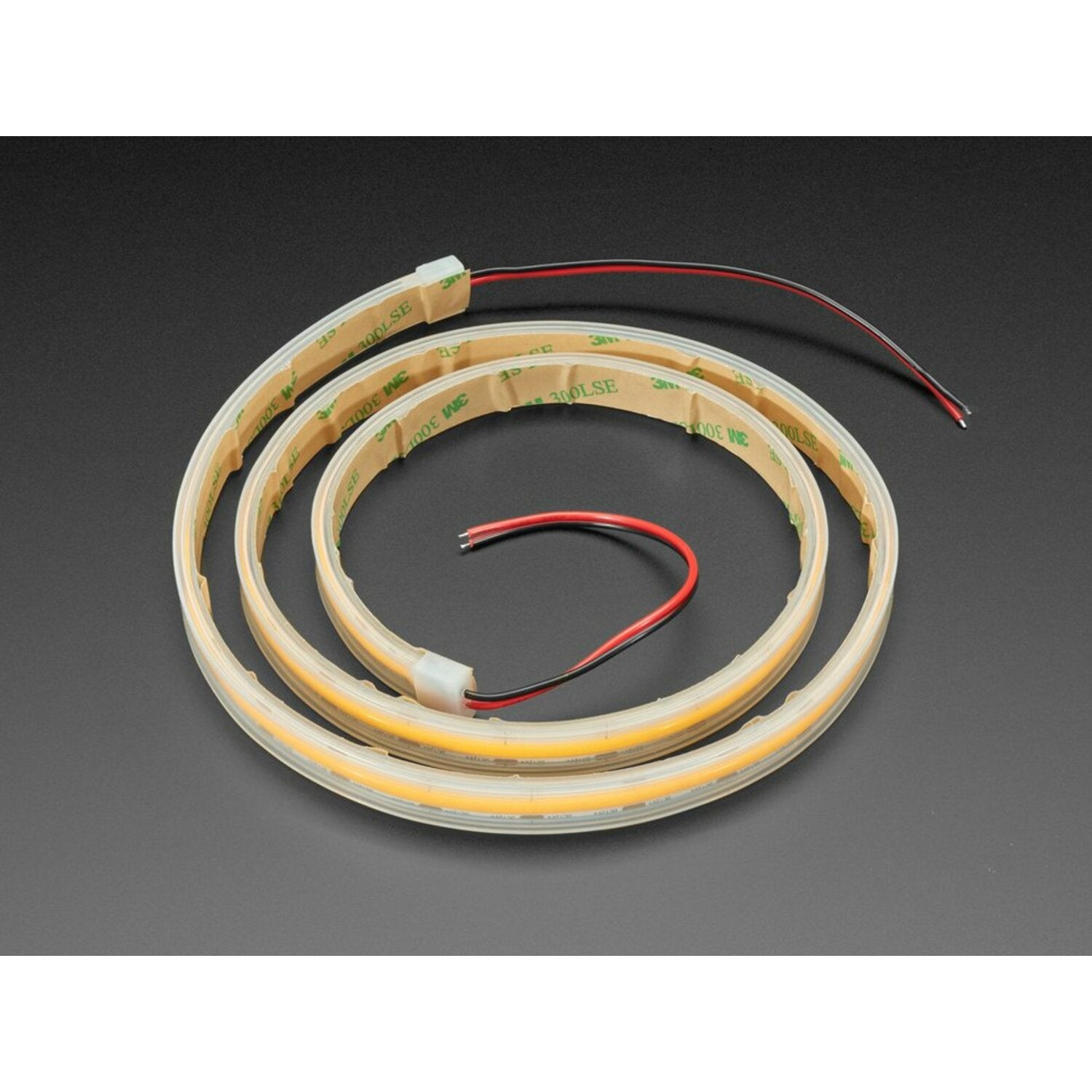 High - Density, Ultra - Flexible 1 - Meter Long Yellow LED Strip with 352 LEDs per Meter