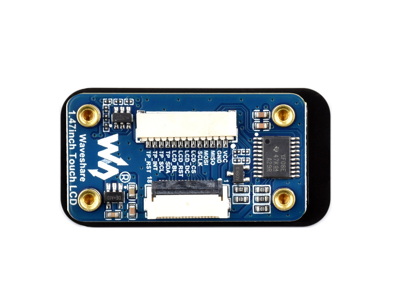 1.47-Inch LCD Touch Display Module with 172x320 IPS Resolution, SPI/I2C Interface, and 262K Color Capability for Embedded Projects