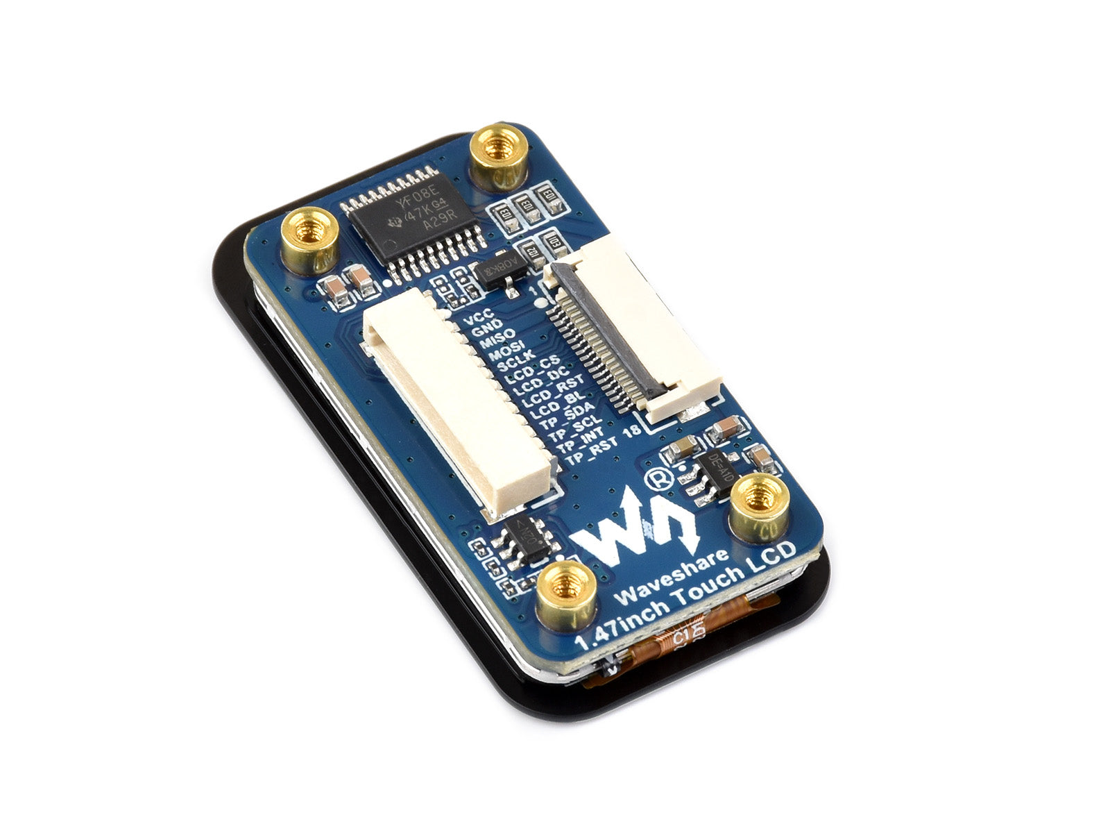 1.47-Inch LCD Touch Display Module with 172x320 IPS Resolution, SPI/I2C Interface, and 262K Color Capability for Embedded Projects