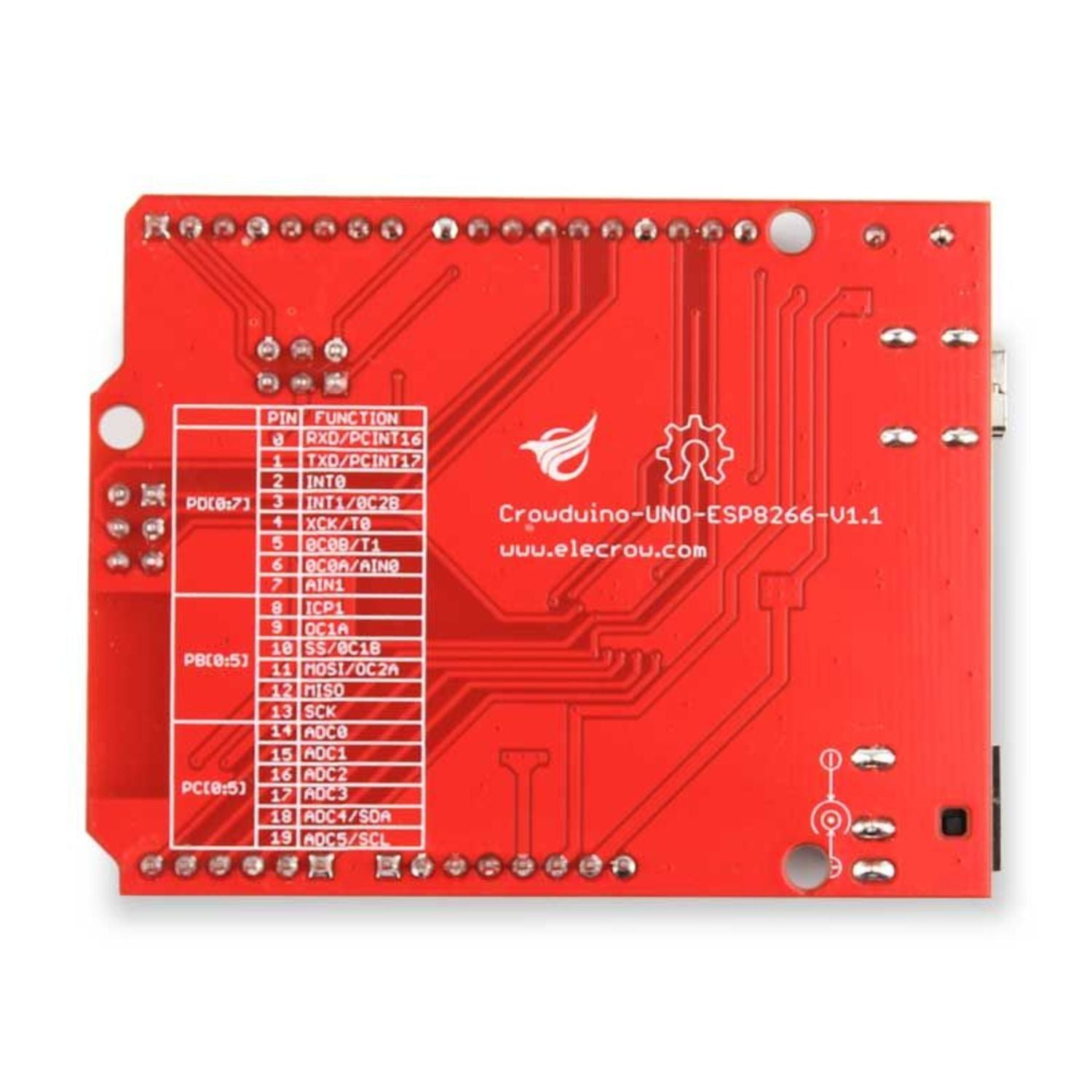 Powerful Elecrow Crowduino UNO - ESP8266 V1.1 for IoT Projects