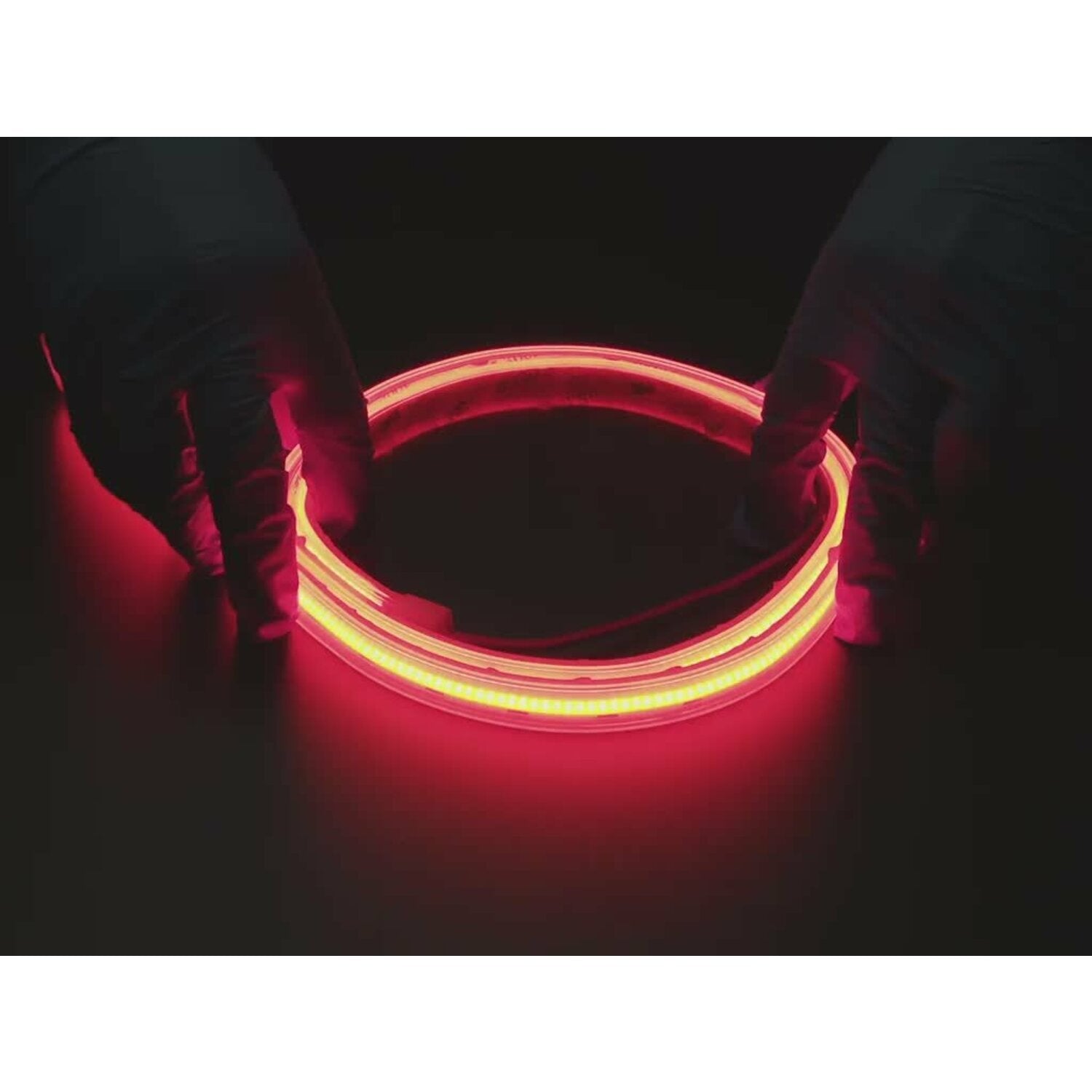 Ultra-Flexible Red LED Strip Lighting with 352 LEDs per Meter and 1-Meter Length