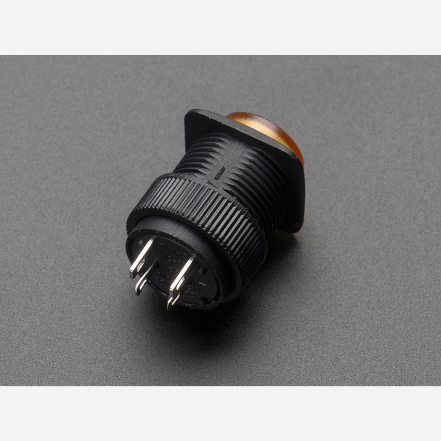 16mm Yellow Momentary Illuminated Pushbutton Switch for Project Panels