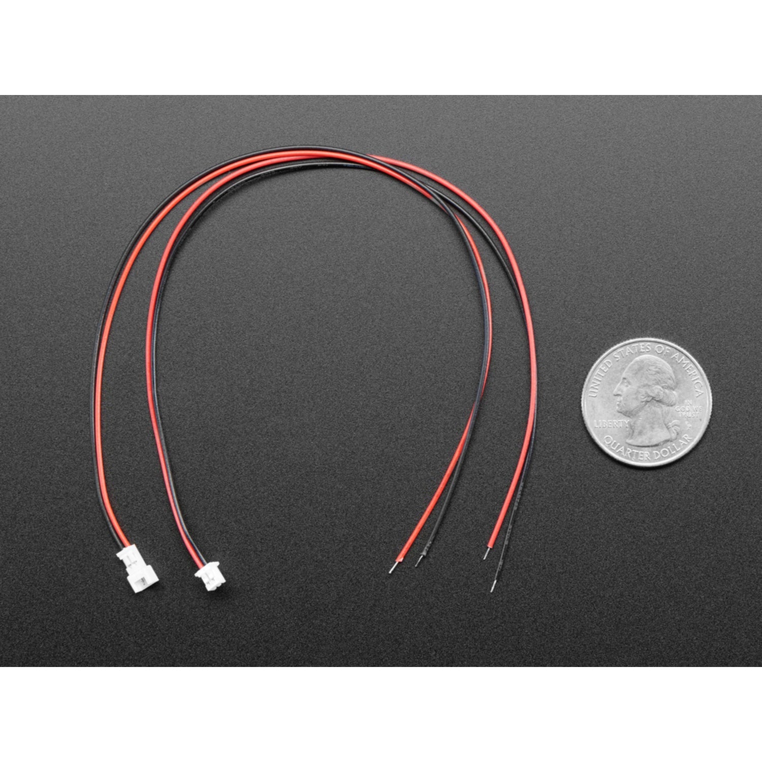 40cm Long 1.25mm Pitch 2-pin Matching Pair of Cables Compatible with Molex PicoBlade Connector Sets