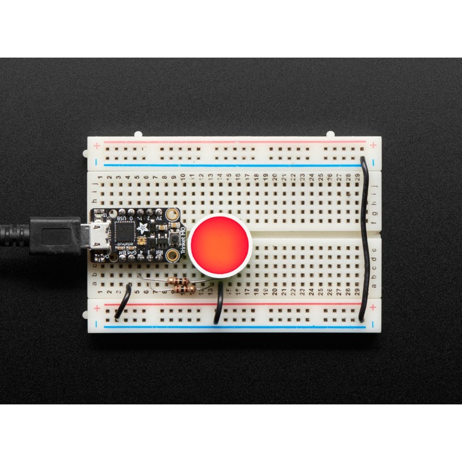 18mm Round Diffused Bi - Color Red and Green Indicator LED