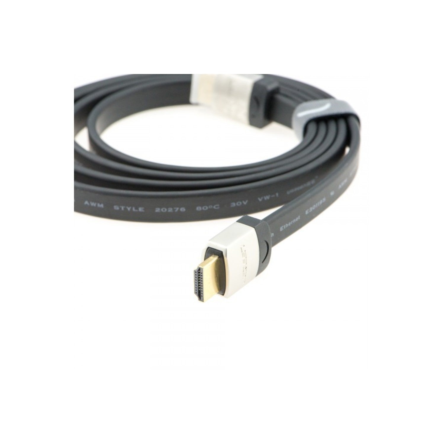 1.5M Gold-Plated Flat High-Speed HDMI Cable for Enhanced Home Entertainment