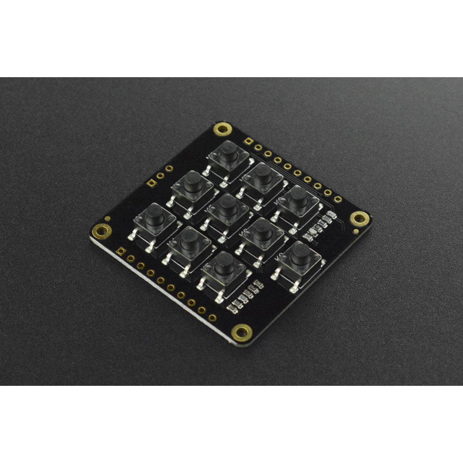 Fermion: 10-Key AD Keyboard Breakout with Comfortable Button Caps