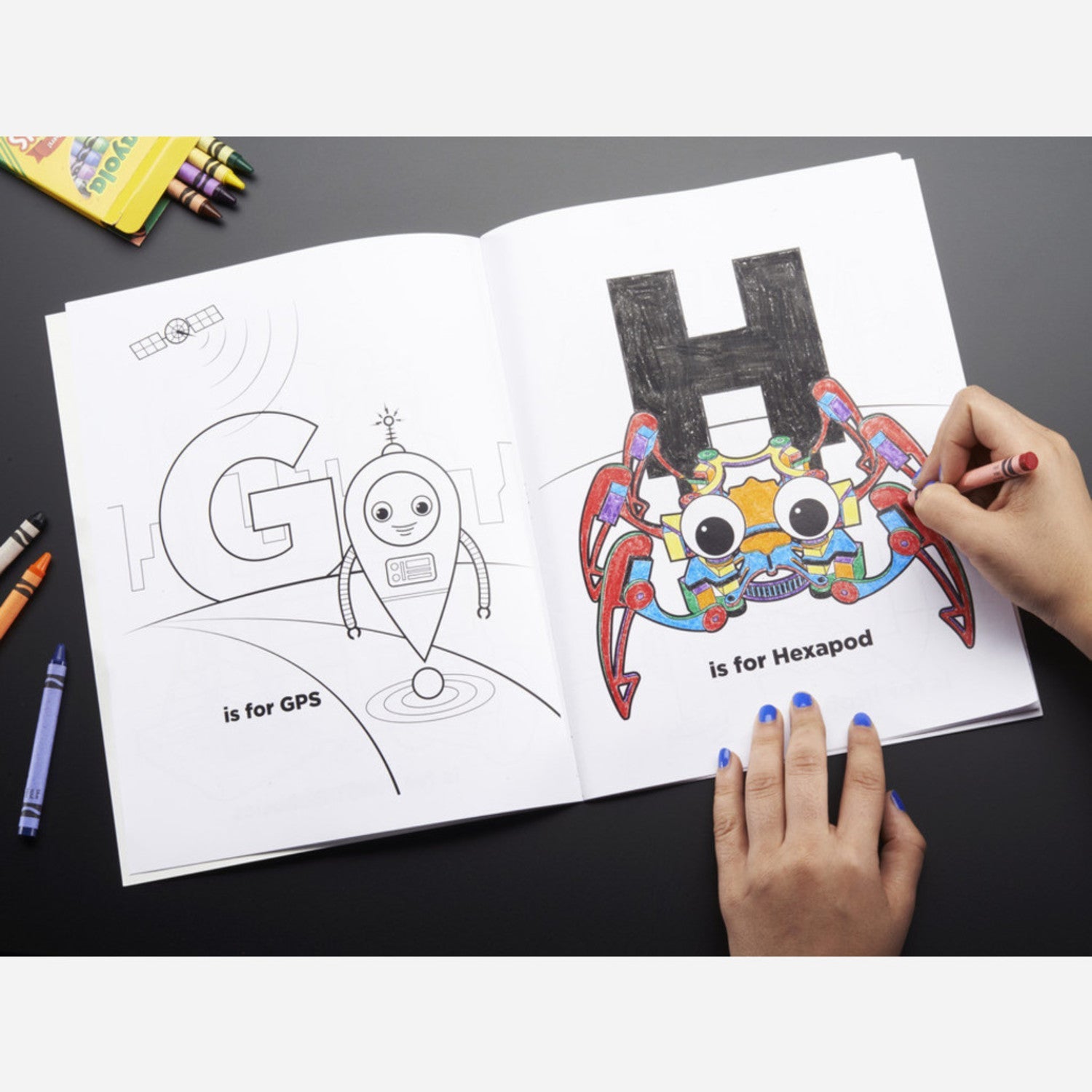 Ladyada's Coloring Book: R Stands for Robots - A Fun and Educational Coloring Adventure