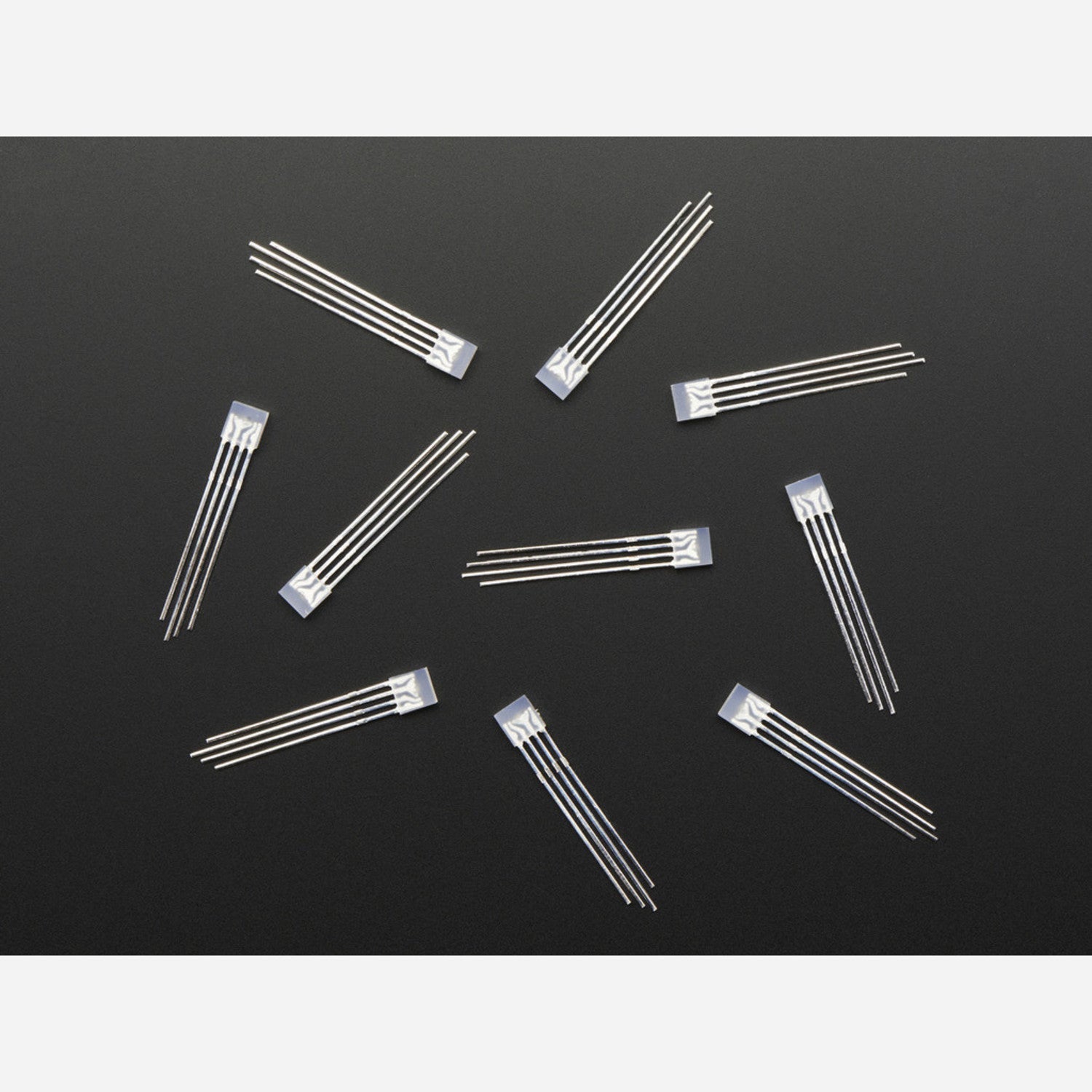 10-Pack Diffused 5mm Rectangular RGB LEDs for Colorful Lighting