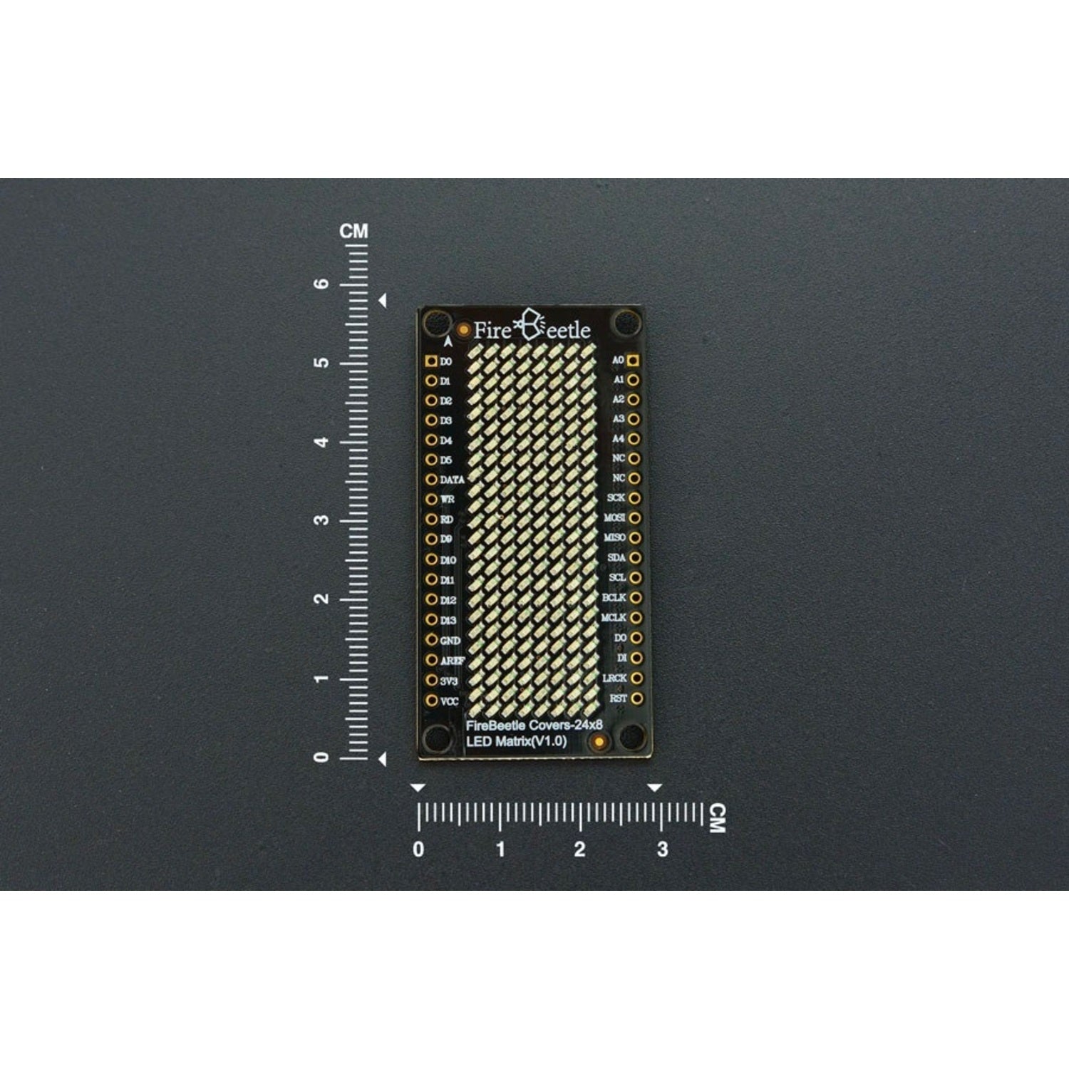 Red 24x8 LED Matrix FireBeetle Covers for Low - power IoT