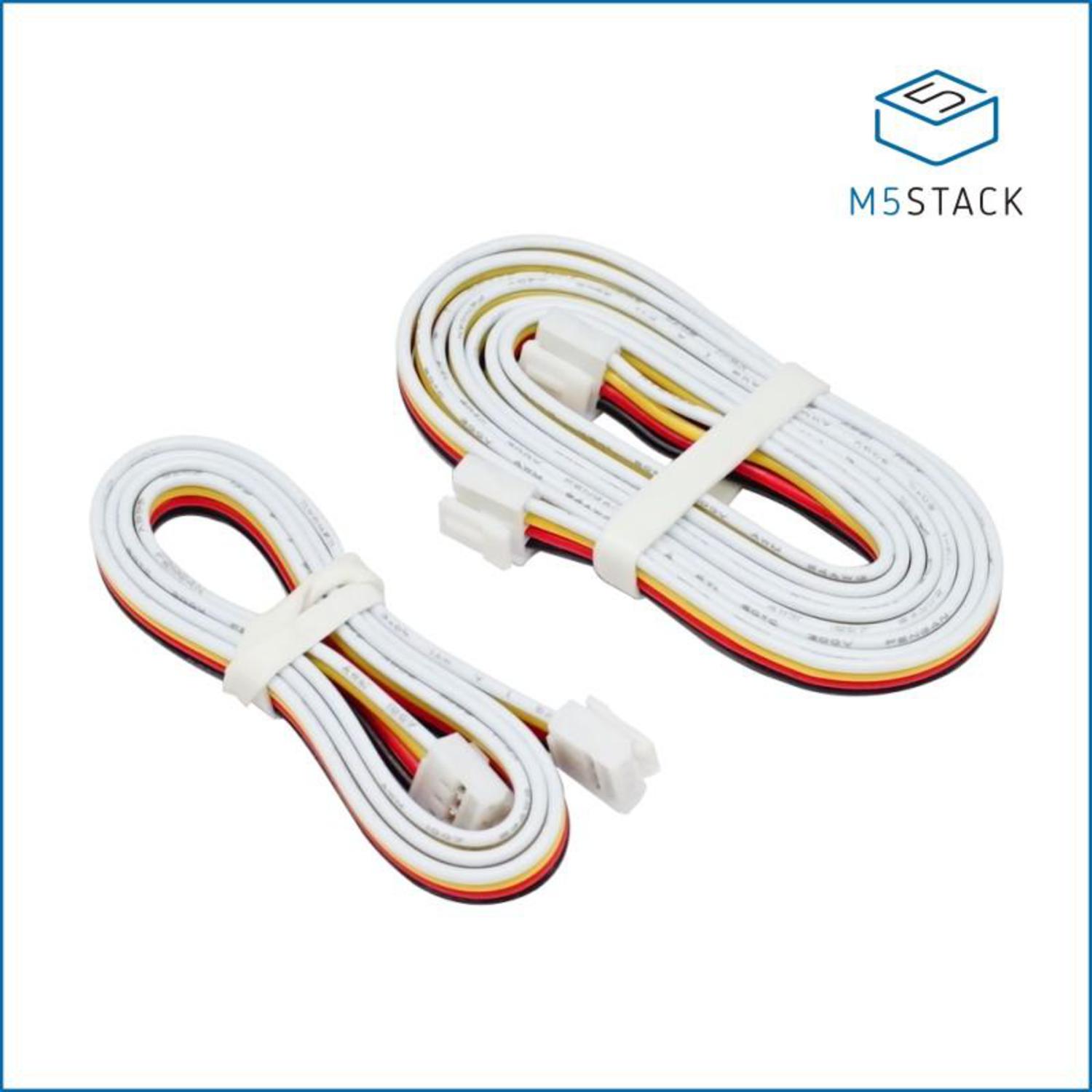 Two-Piece 50cm GROVE Cables for M5Stack Development