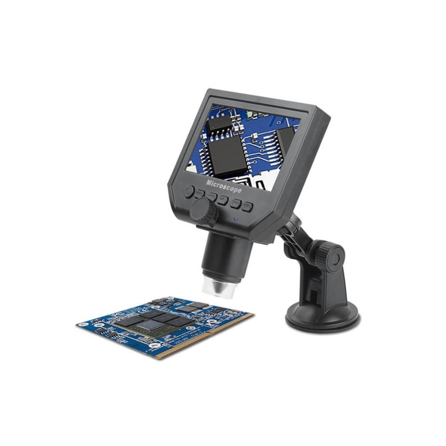 Portable Digital 1 - 600X Magnification 3.6MP Continuous Zoom Microscope with a Stunning 4.3 - inch HD OLED Display