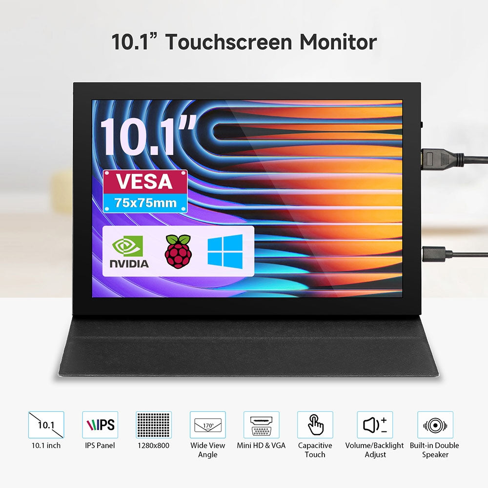 10.1" High-Definition IPS Capacitive Touch Display with 1280*800 Resolution
