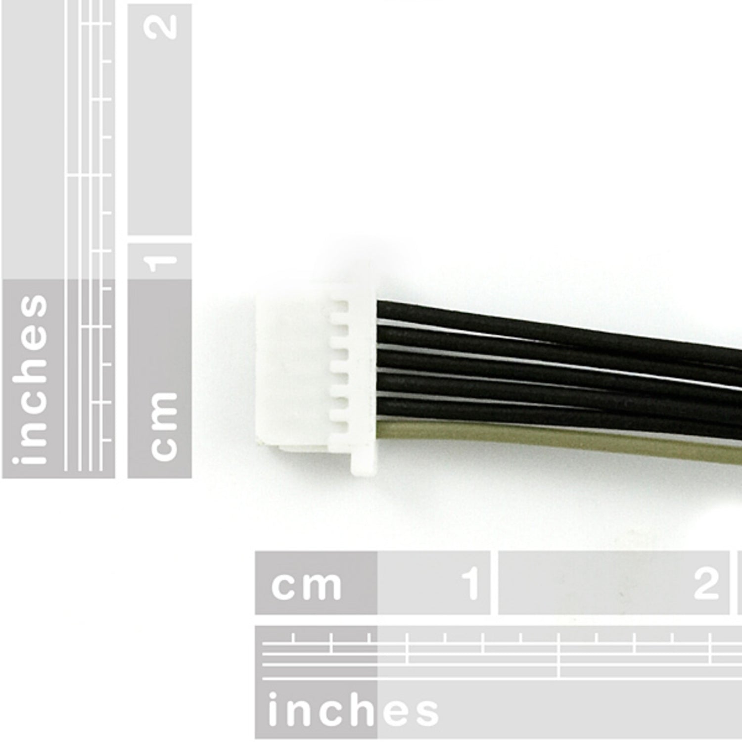JST SH Six-Wire Jumper Cable - One-Foot Length for Communication
