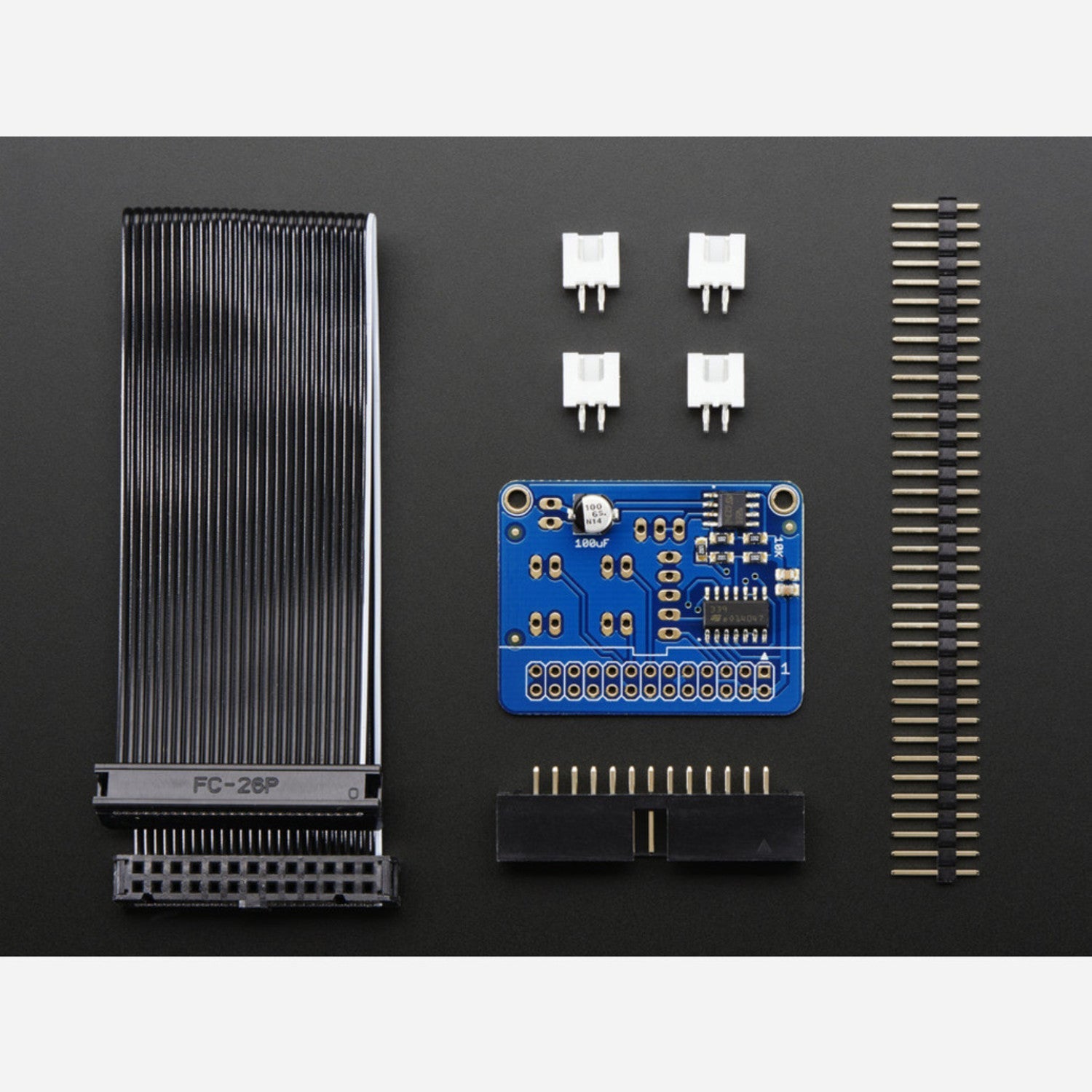 Cupcade Adapter Printed Circuit Board (PCB) along with Comprehensive Parts Pack