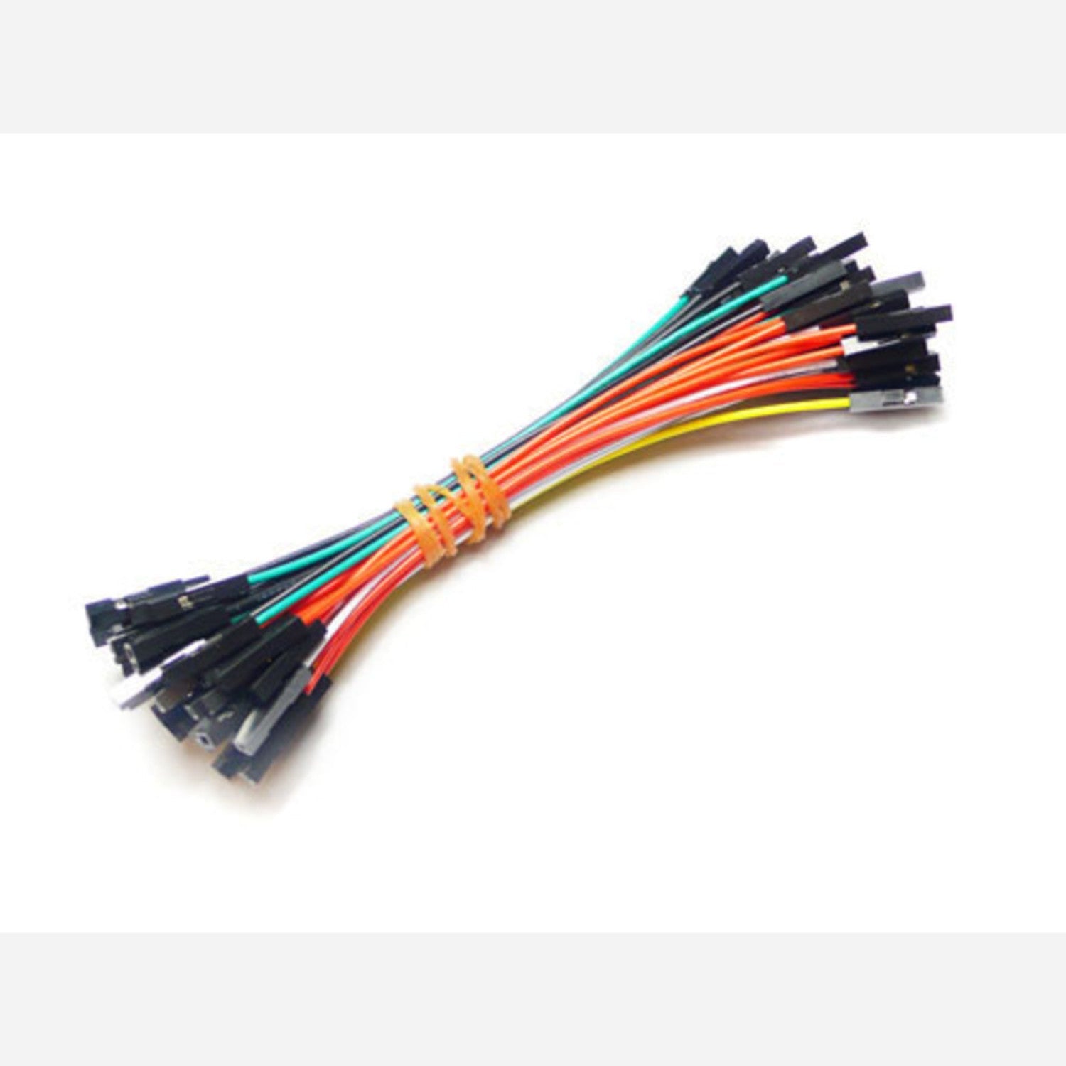 Pack of 50 Pieces of 100mm Single-Pin Dual-Female Jumper Wires for Electronics