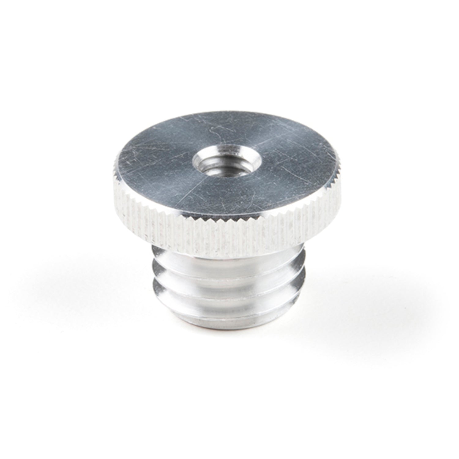1/4 - 5/8 Aluminum Antenna Thread Adapter for Camera Tripods and Surveying Equipment