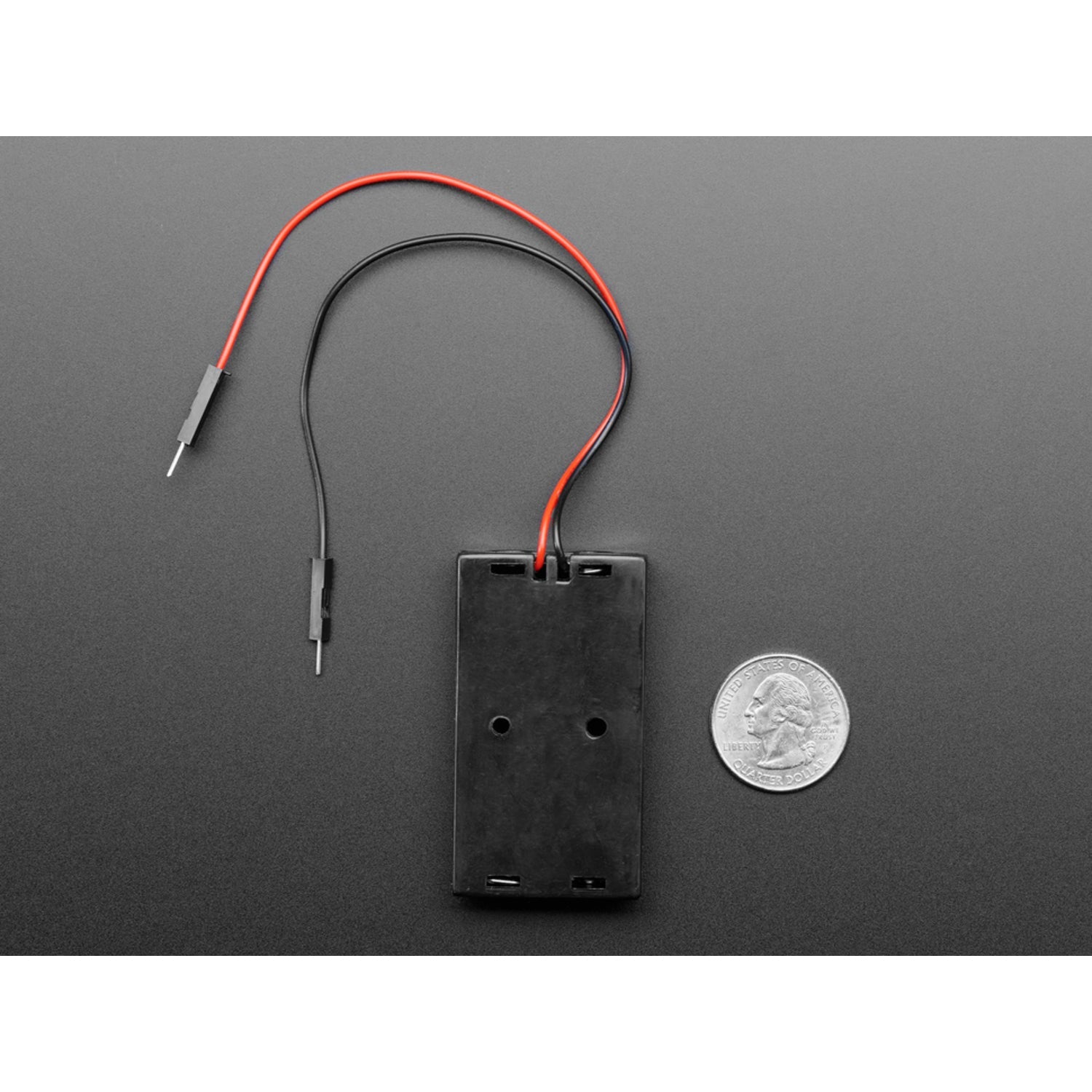 Premium 2 x AA Battery Holder with Jumper Header Wires for Easy Breadboard Use