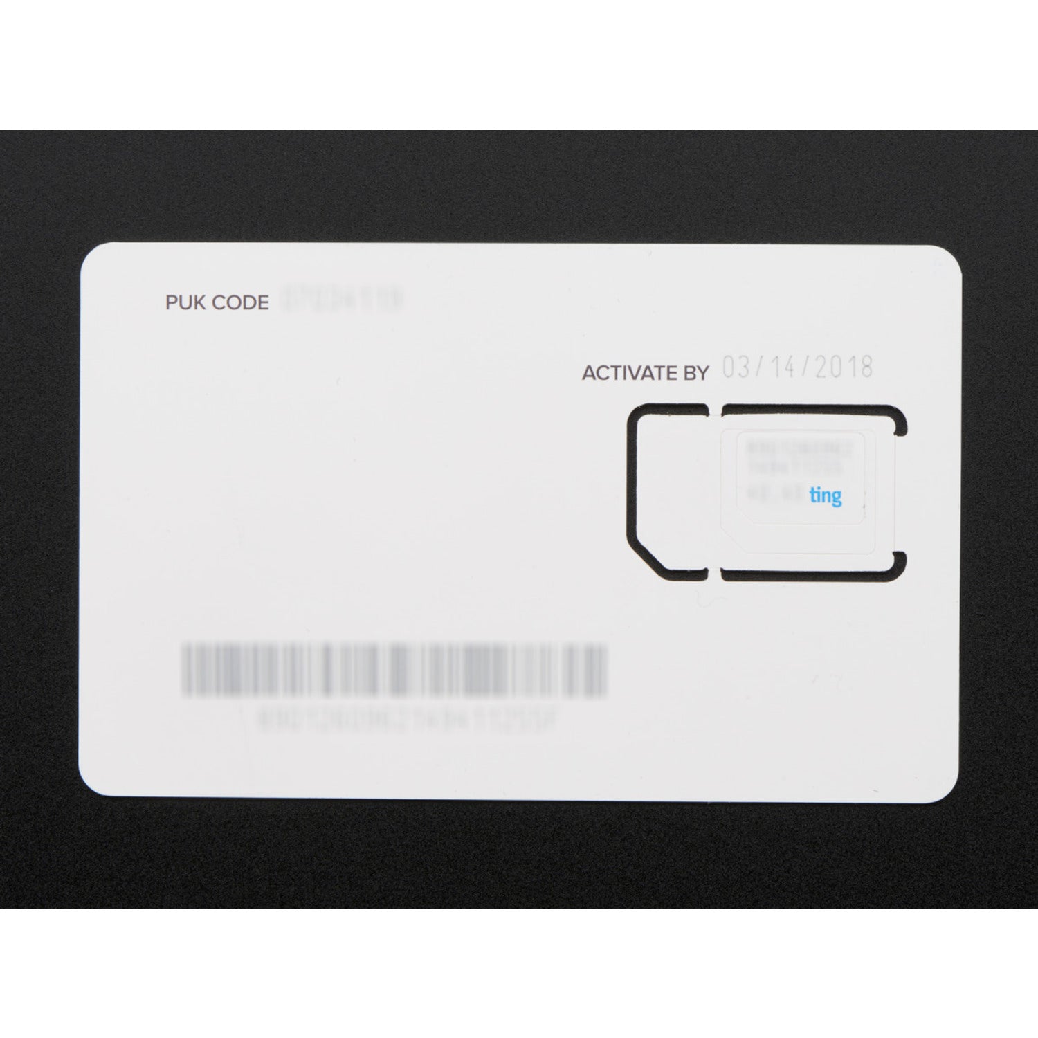 Adafruit Ting GSM 2G SIM Card for Data, Voice, and Text - Exclusive to USA Customers
