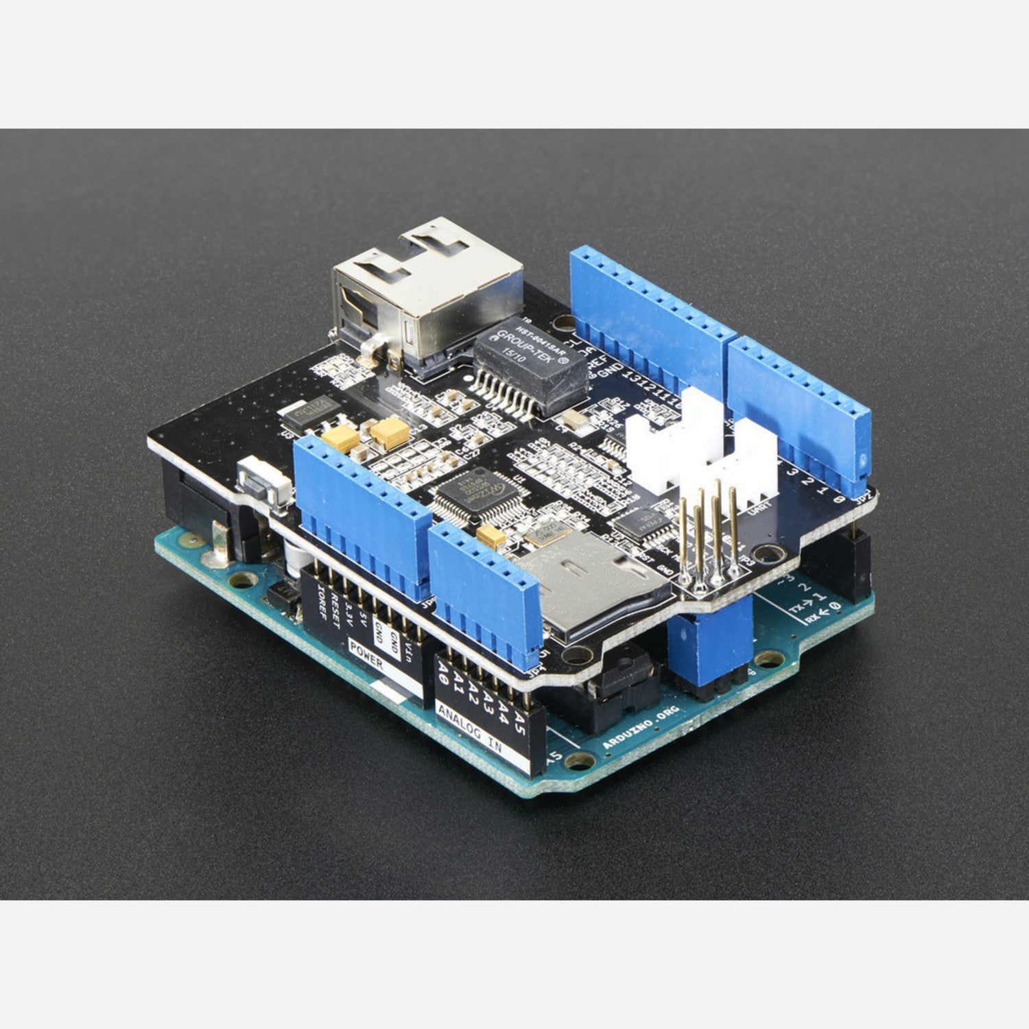 Arduino Ethernet Shield with W5500 Chipset for Internet - Enabled Projects