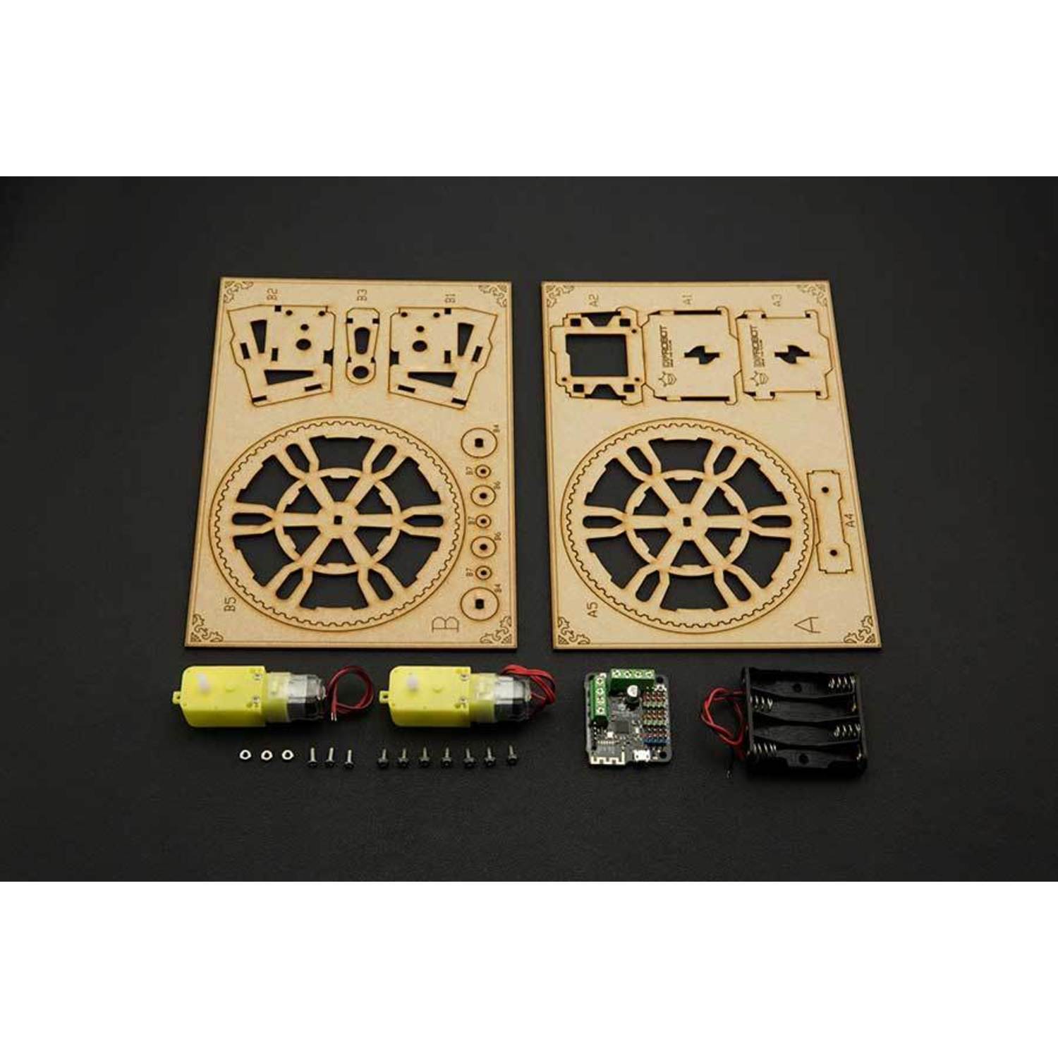 Flamewheel Remote - Controlled Assembled Educational Robot for Beginners in Electronics