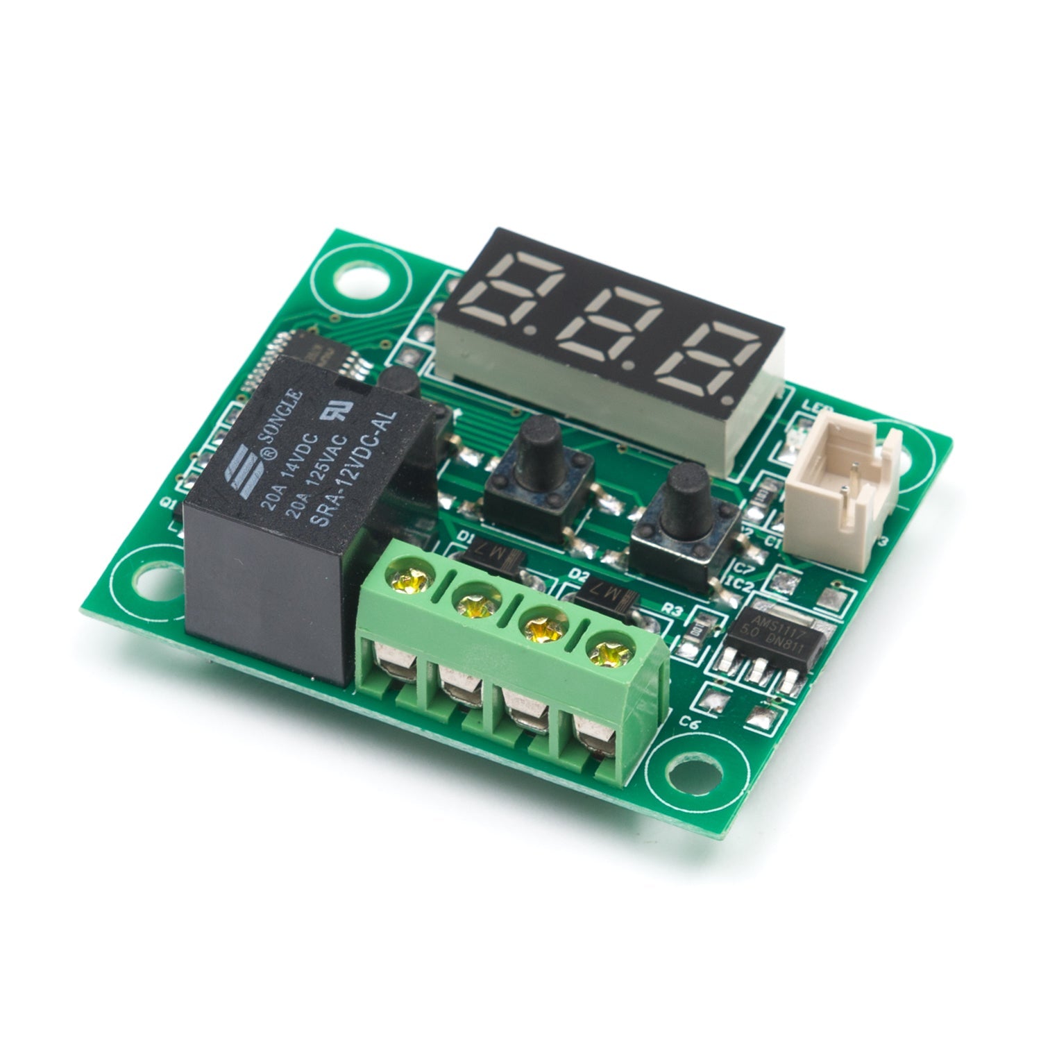 12V High - Precision Temperature Controller with 3 - Digit Display and 10A Relay