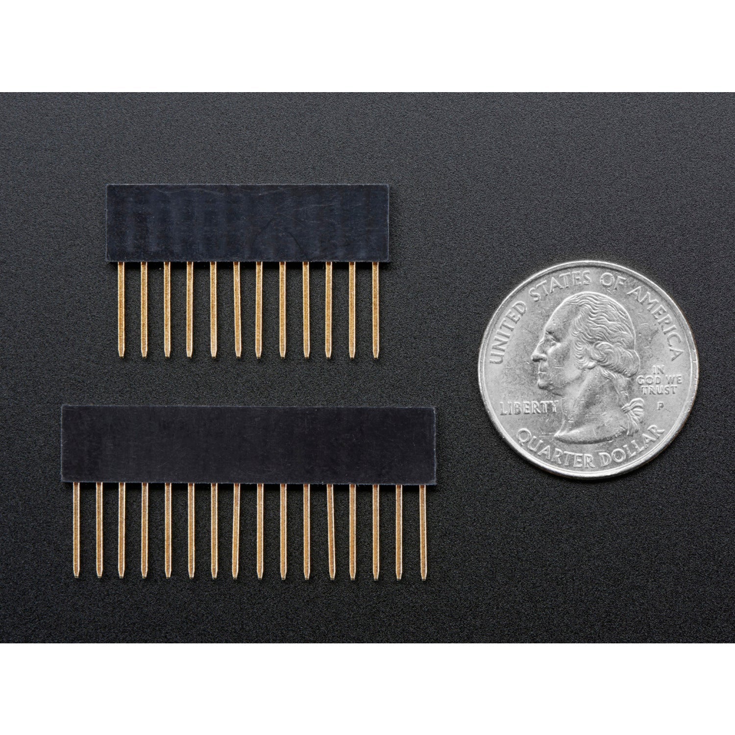12-pin and 16-pin Female Feather Stacking Headers for Easy Circuit Building