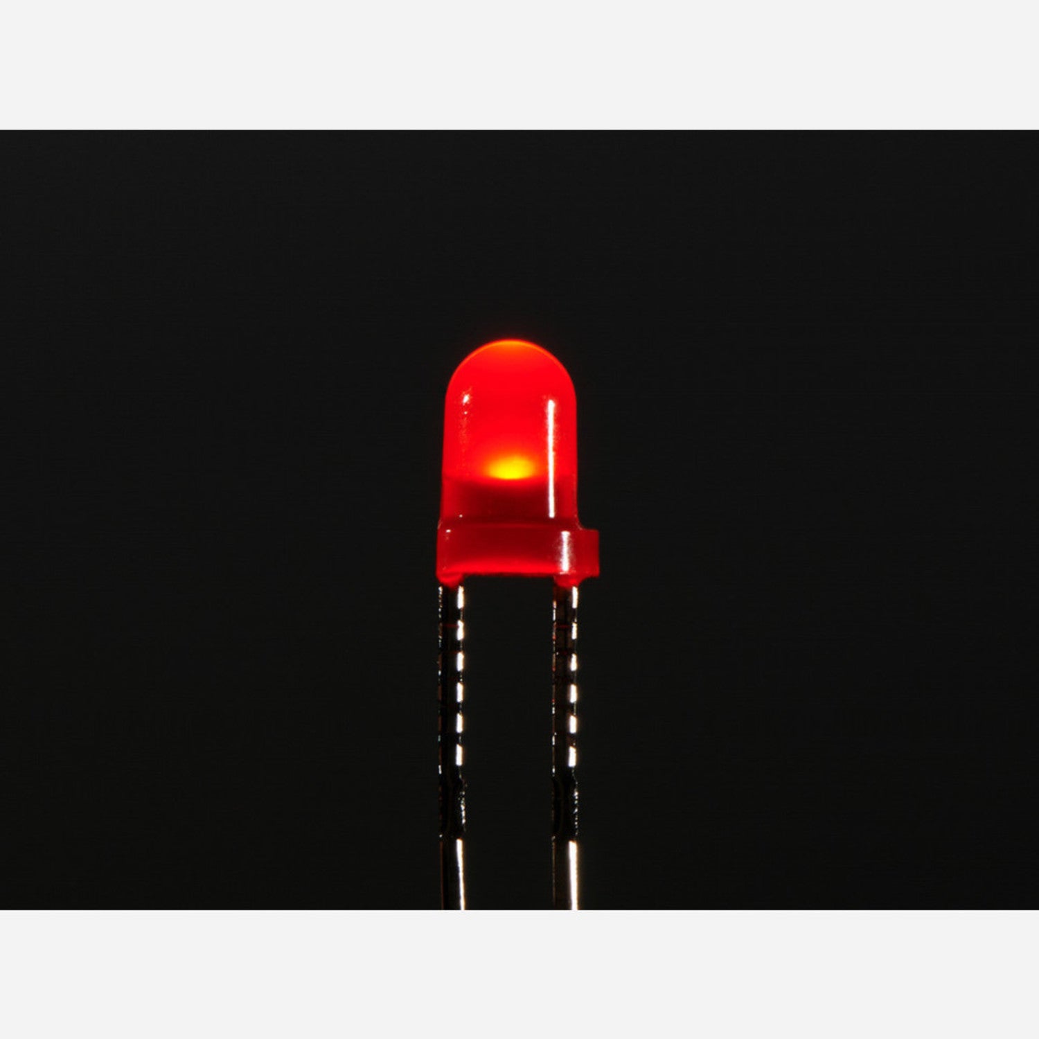 25-Piece Pack of 3mm Diffused Red LEDs for Daytime Visibility