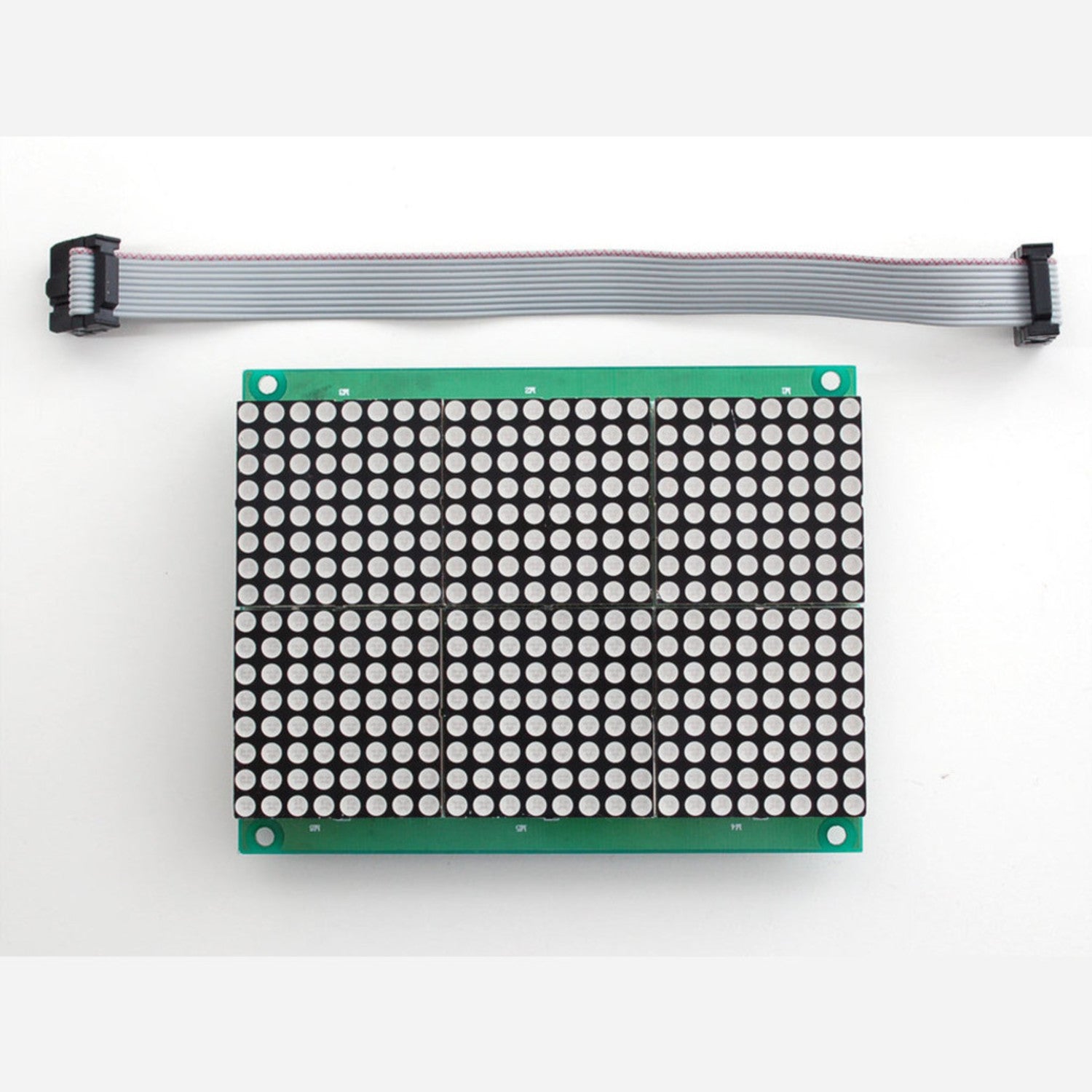 Chainable 16x24 Red LED Matrix Panel with HT1632C Driver for Display Creation