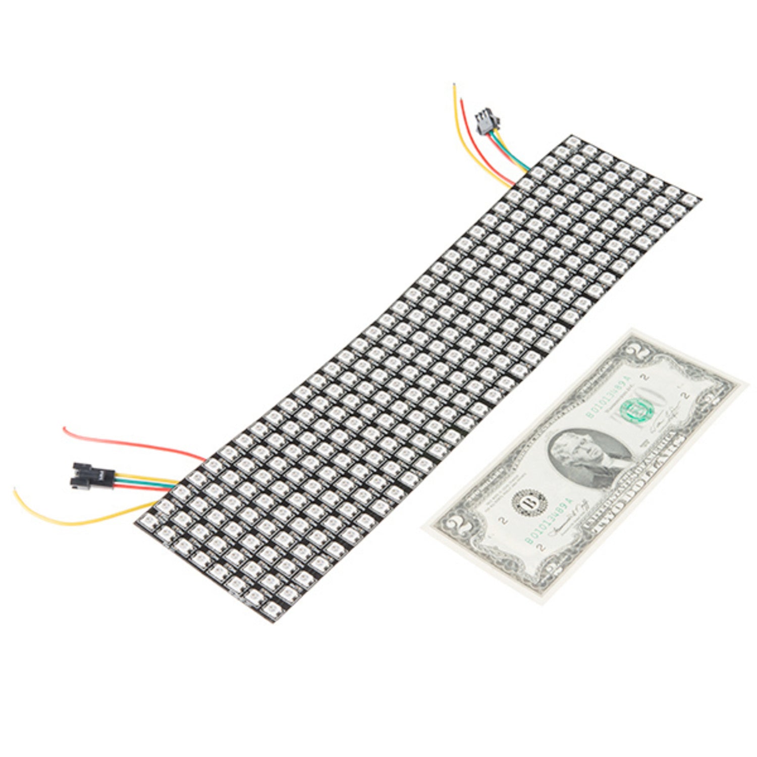 Large and Flexible WS2812B LED Matrix with 8x32 Pixels for Diverse Lighting Projects