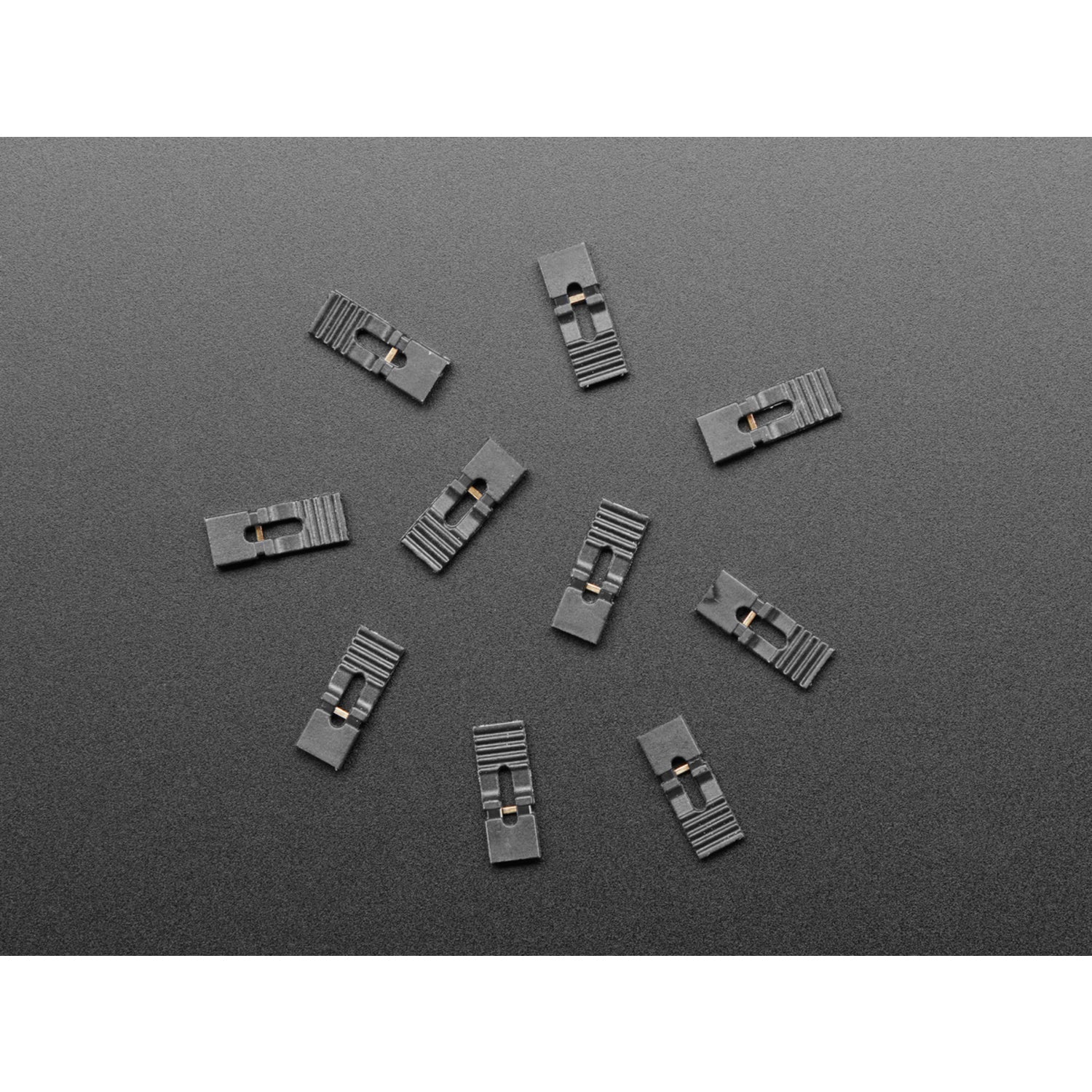 Electrical Connection Component: 10-Pack Jumper Shunt with Handle (0.1 / 2.54mm)